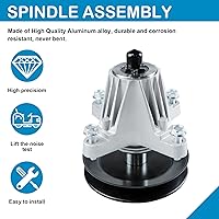 Vista 3 de Conjunto de cubierta de husillo con polea para MTD Cub Cadet Troy Bilt 618-06981 918-06981 XT1-LT50 XT2-LX50 13AQA1KQ897 50" Decks Mower