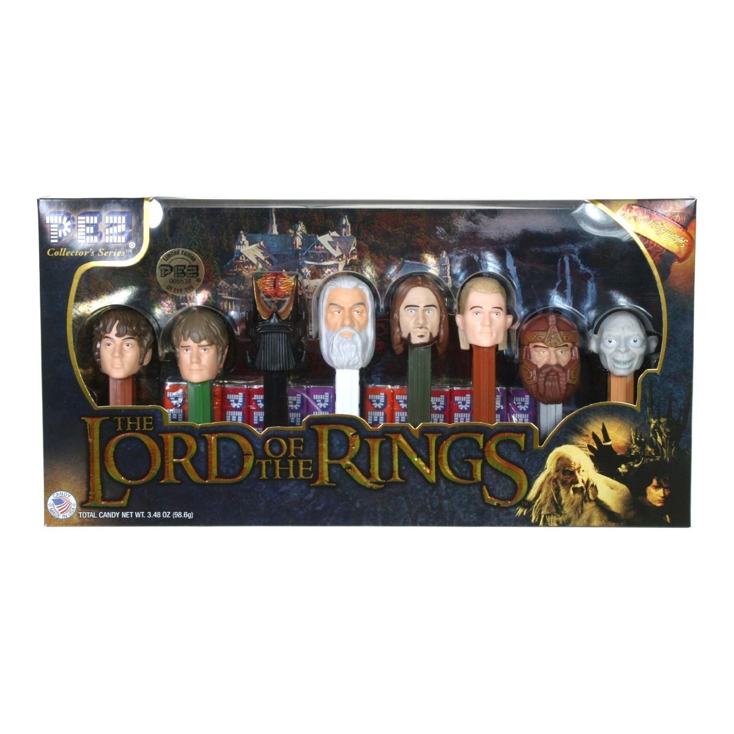 Limited Edition The Lord of The Rings Eye of Sauron Pez Collector's Series Dispensers