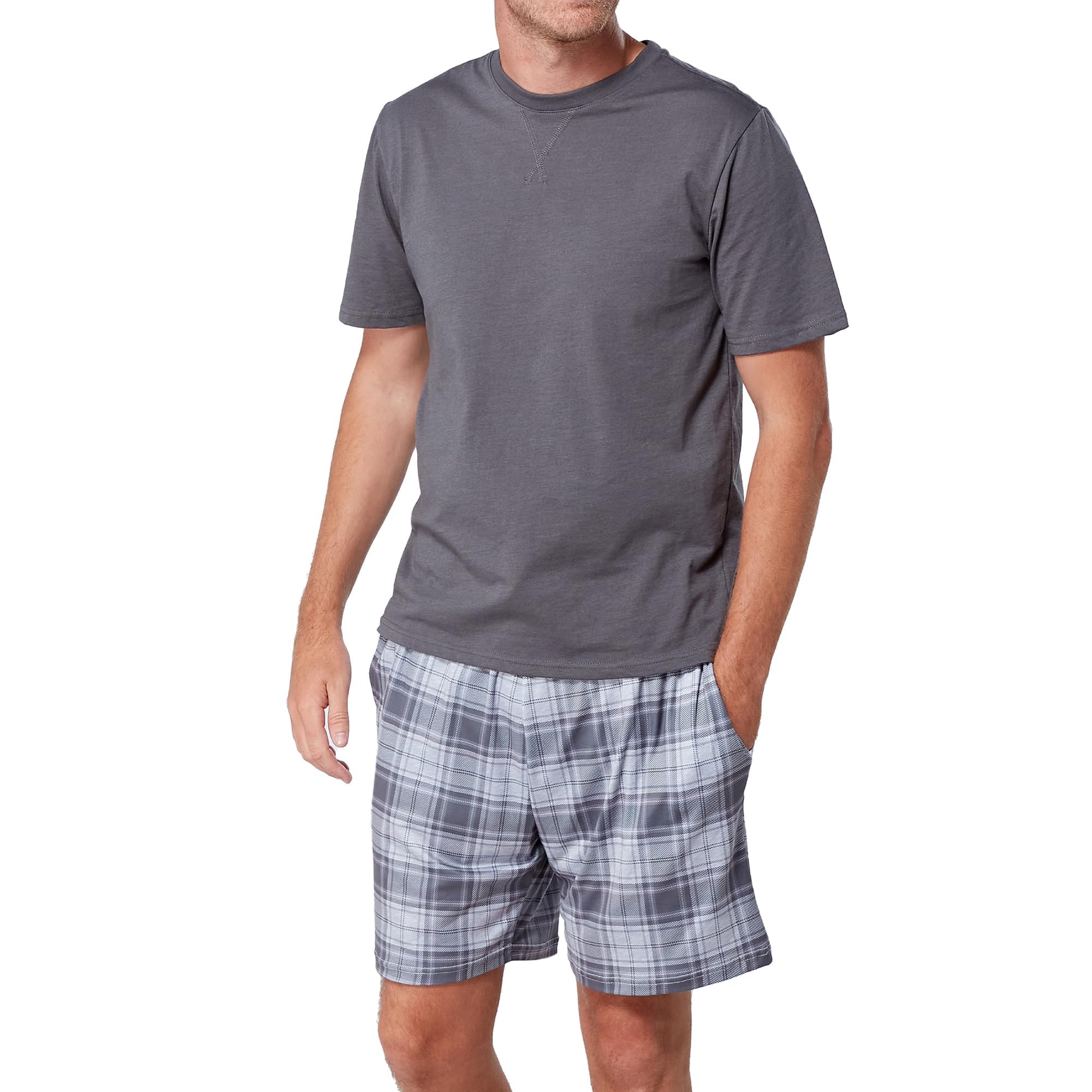 The Essentials Wardrobe Mens Pyjamas Shorty Short Sleeve Set Nightwear Pjs Loungewear Jers...