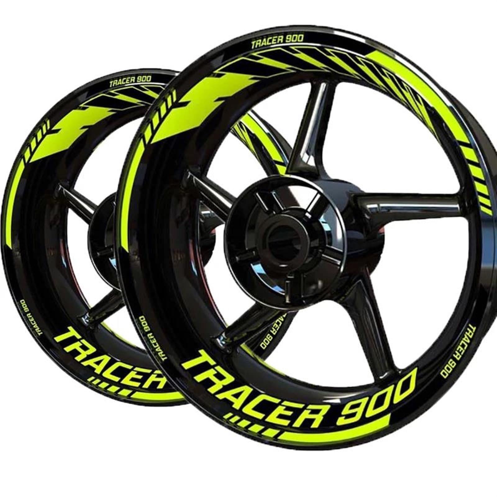 Motorcycle Wheel Stickers Night Reflective Decorative Rim for Yamaha for Tracer 9 7 900 700 Gt Decorative(Color2)
