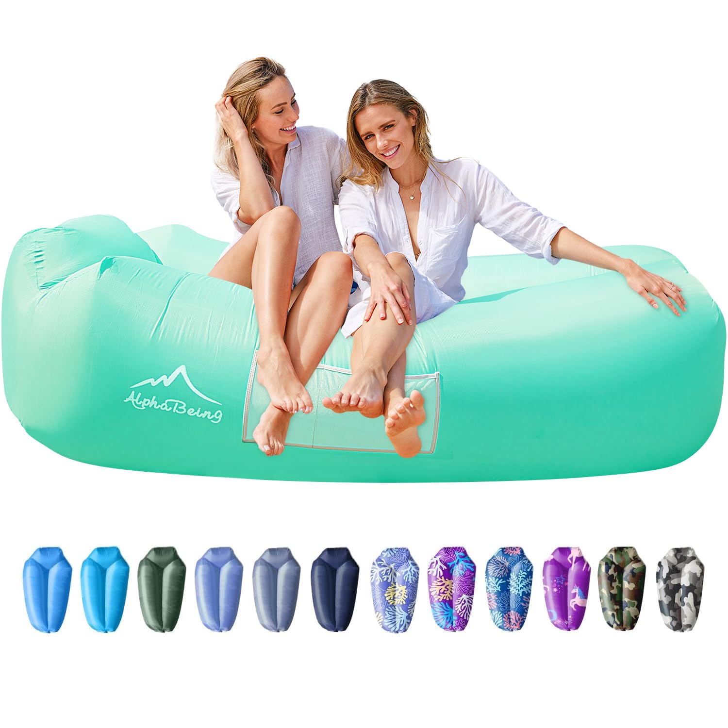 AlphaBeing Inflatable Lounger - Best Air Lounger for Travelling, Camping, Hiking - Ideal Inflatable Couch for Pool and Beach Parties - Perfect Air Chair for Picnics or Festivals-image-41