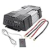 Amazon Basics 1000W Car Power Inverter 12V to 110V for Vehicles, Grey, 13.81 x 7.44 x 3.07 inches