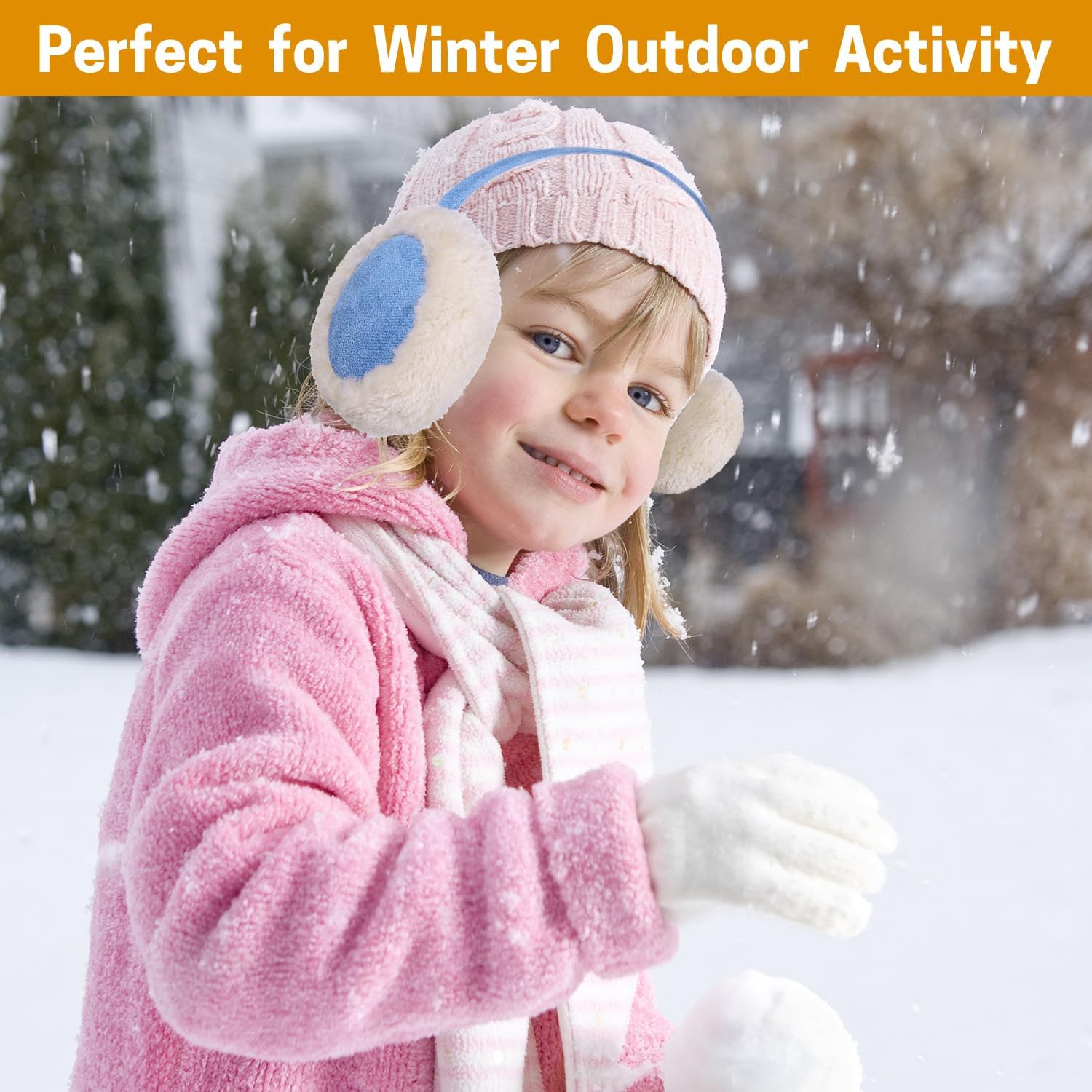 Aurya Kids Classic Ear Warmers/Earmuffs-Winter Faux Fur Warm Ear Muffs for Boys and Girls - Image 6