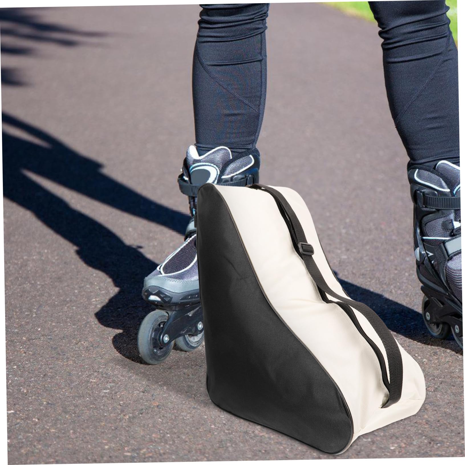 Abaodam Rollschuhtasche für Erwachsene Verstellbar Oxford Praktischer Rucksack für Rollschuhe Inline Skates Langlebig Transportieren für Outdoor Aktivitäten
