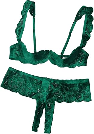 Lilosy Sexy Lingerie Set 2 Piece Women Outfit Bra and Panty