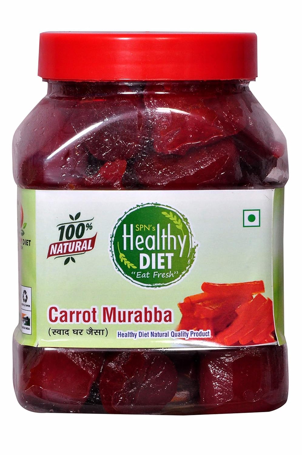 Healthy Diet Organic Carrot Gajar Murabba (900 gram) Home Made Ma ke Hath se Bnaya Hua Healthy and Fresh Testy for Whole Family, Eat Daily ||Mouth-Watering Mother Made Love 1
