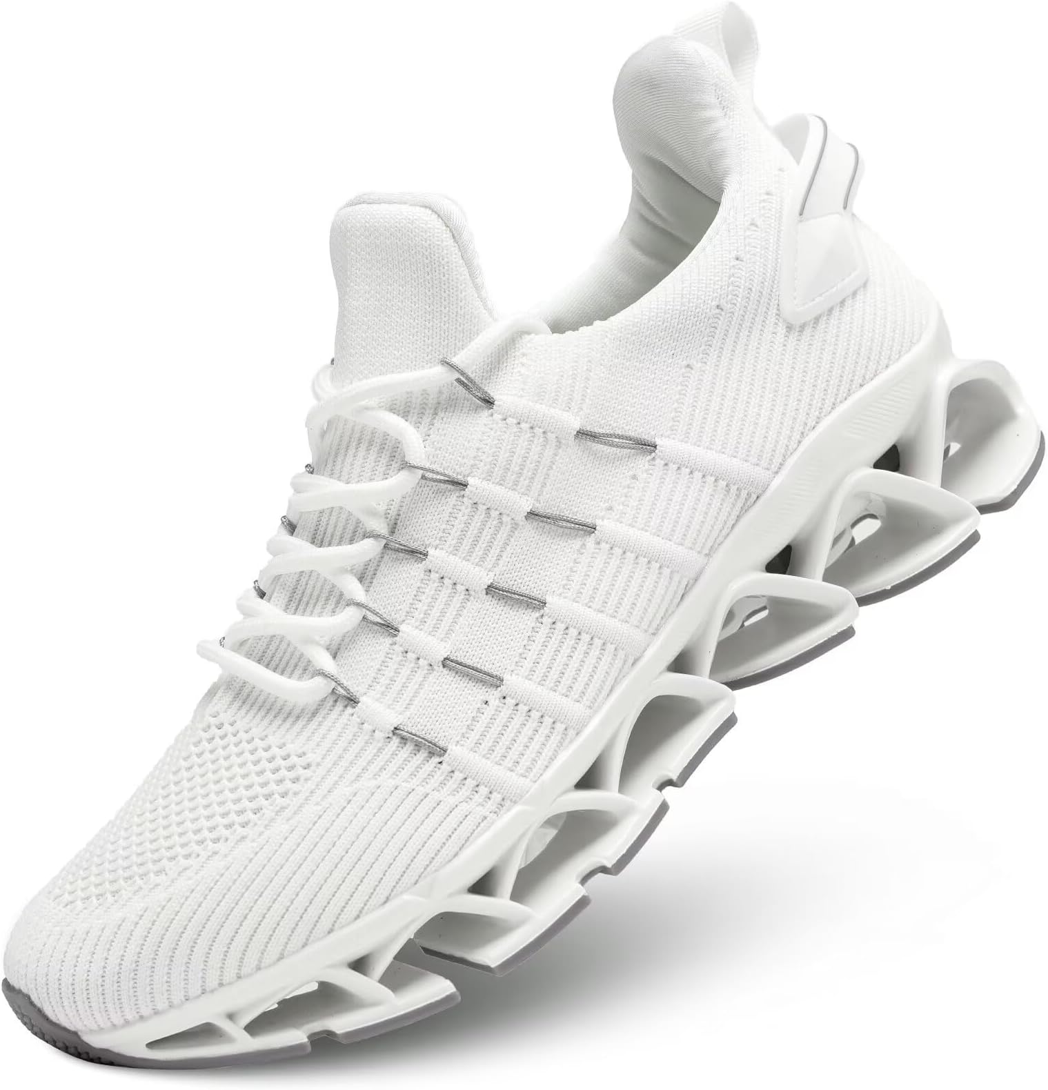 white on white nike shox