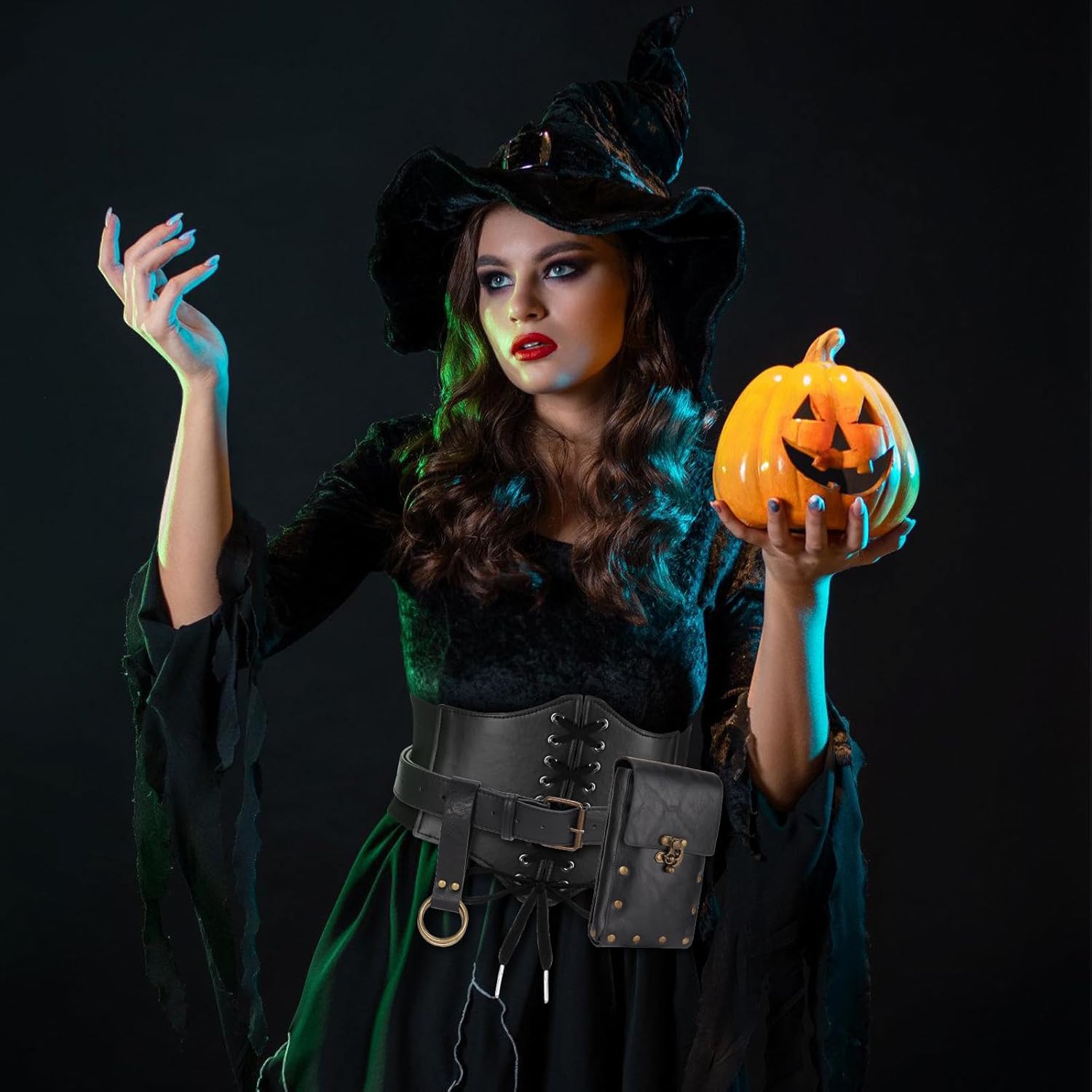 Women Renaissance Corset Belt Pouch Halloween Medieval Renaissance Costume Accessories - Image 5