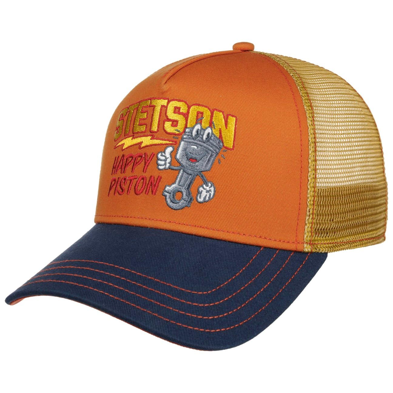 Stetson Happy Piston Gorra Trucker Snapback Hombre Todo el ano