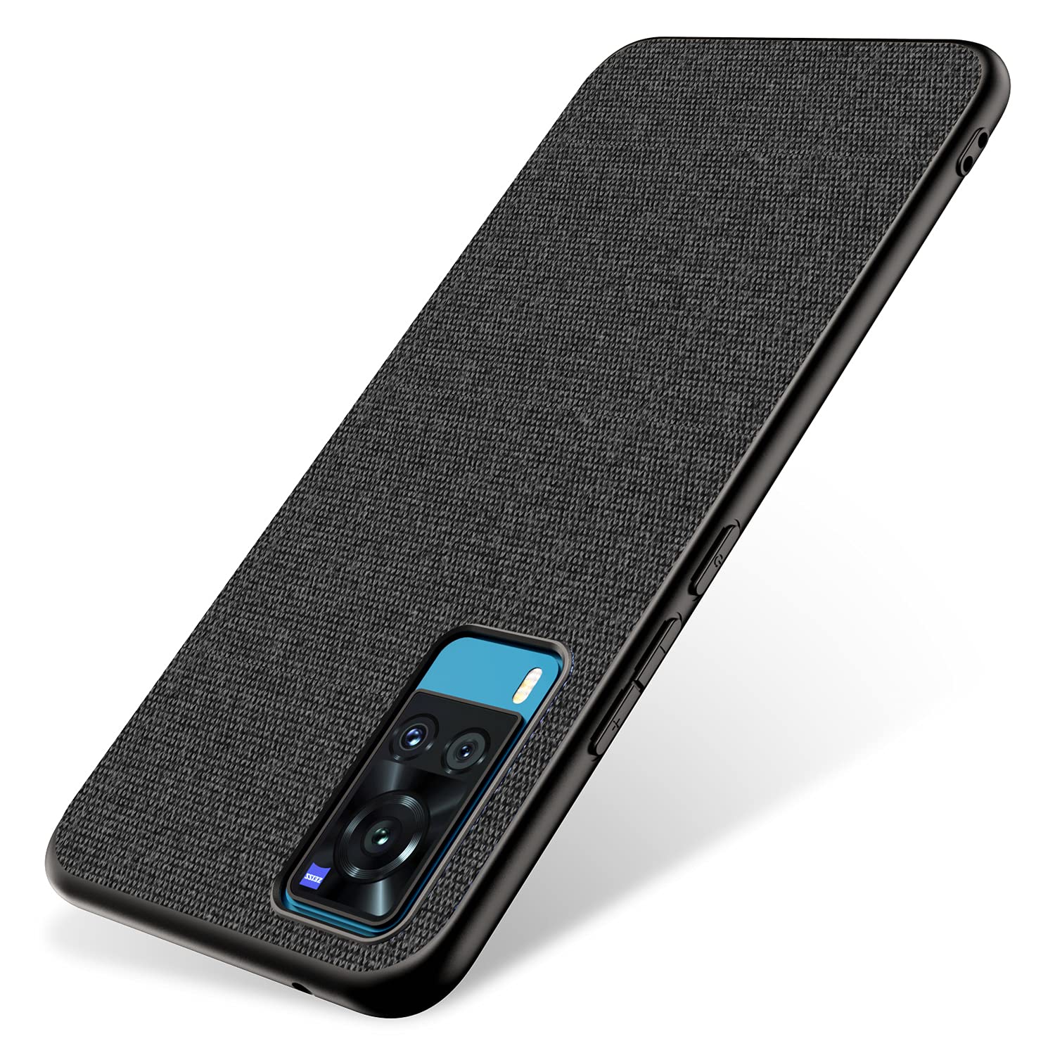 KAPA PC Soft Fabric Hybrid for Vivo X60 Back Cover, Shockproof Protection Slim Hard Back Case, Black (B099NQ55TF) Amazon Price History, Amazon Price Tracker