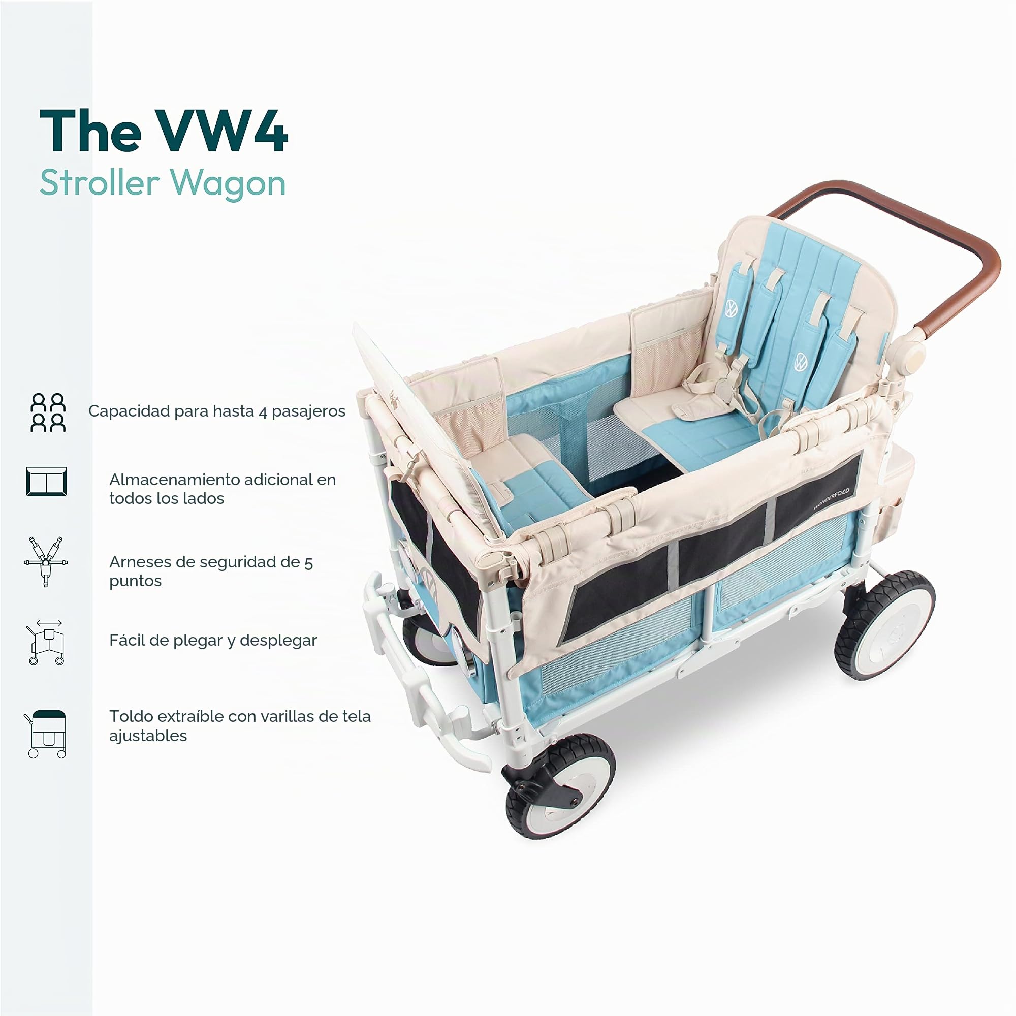VW4 Volkswagen Cochecito Wagon Bondi Azul