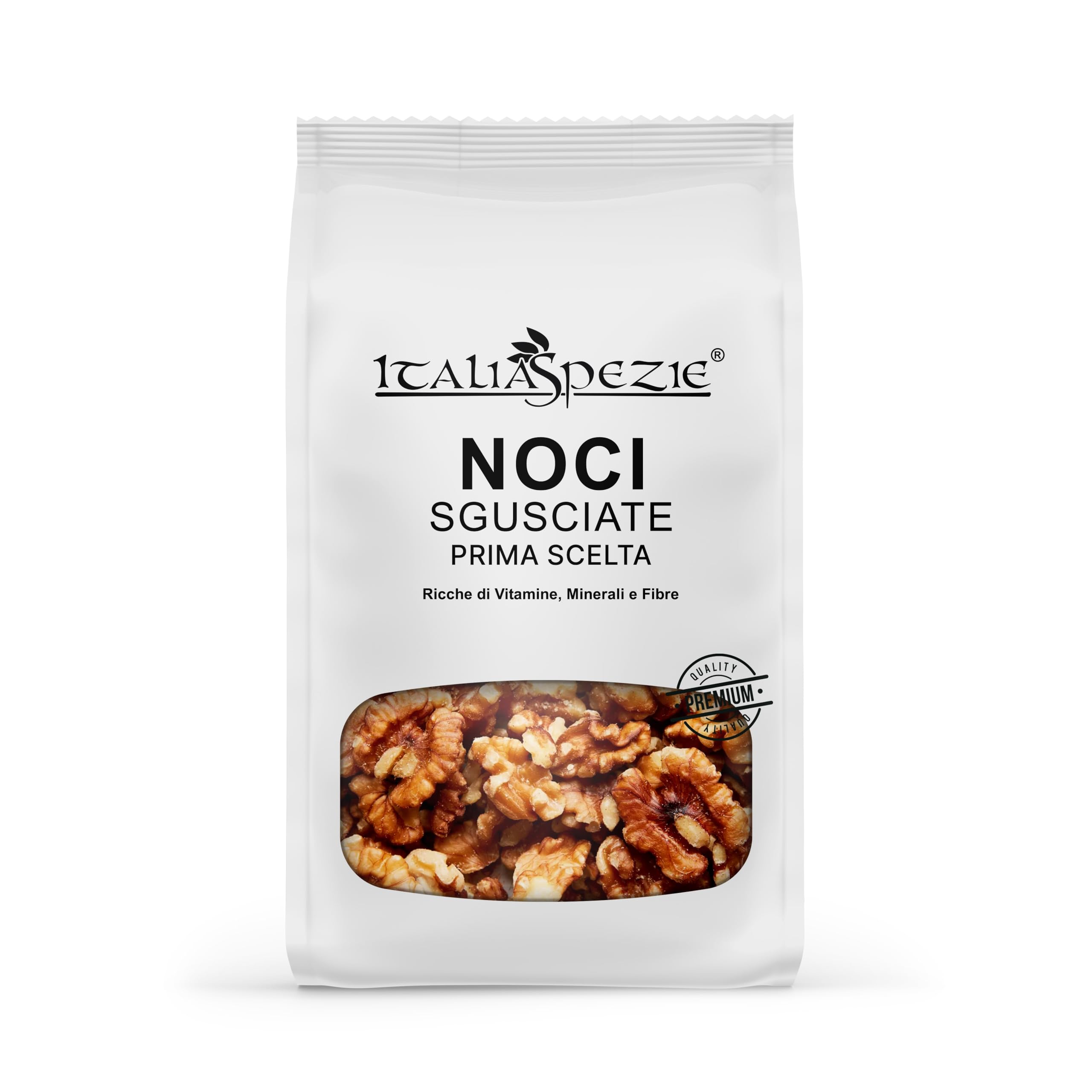 Noci Sgusciate Naturali Extra Light - 1 Kg (2 x 500g) - Primissima Scelta, chiare, non salate | frutta secca di qualità - Italia Spezie