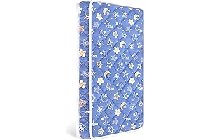 Upgraded Hybrid 2-in-1 Crib and Toddler Mattress