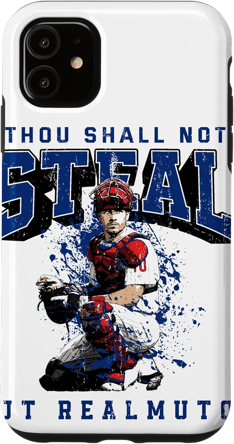 Thou Shall Not Steal JT Realmuto Pennsylvania MLBPA Case for iPhone 15 Pro Max