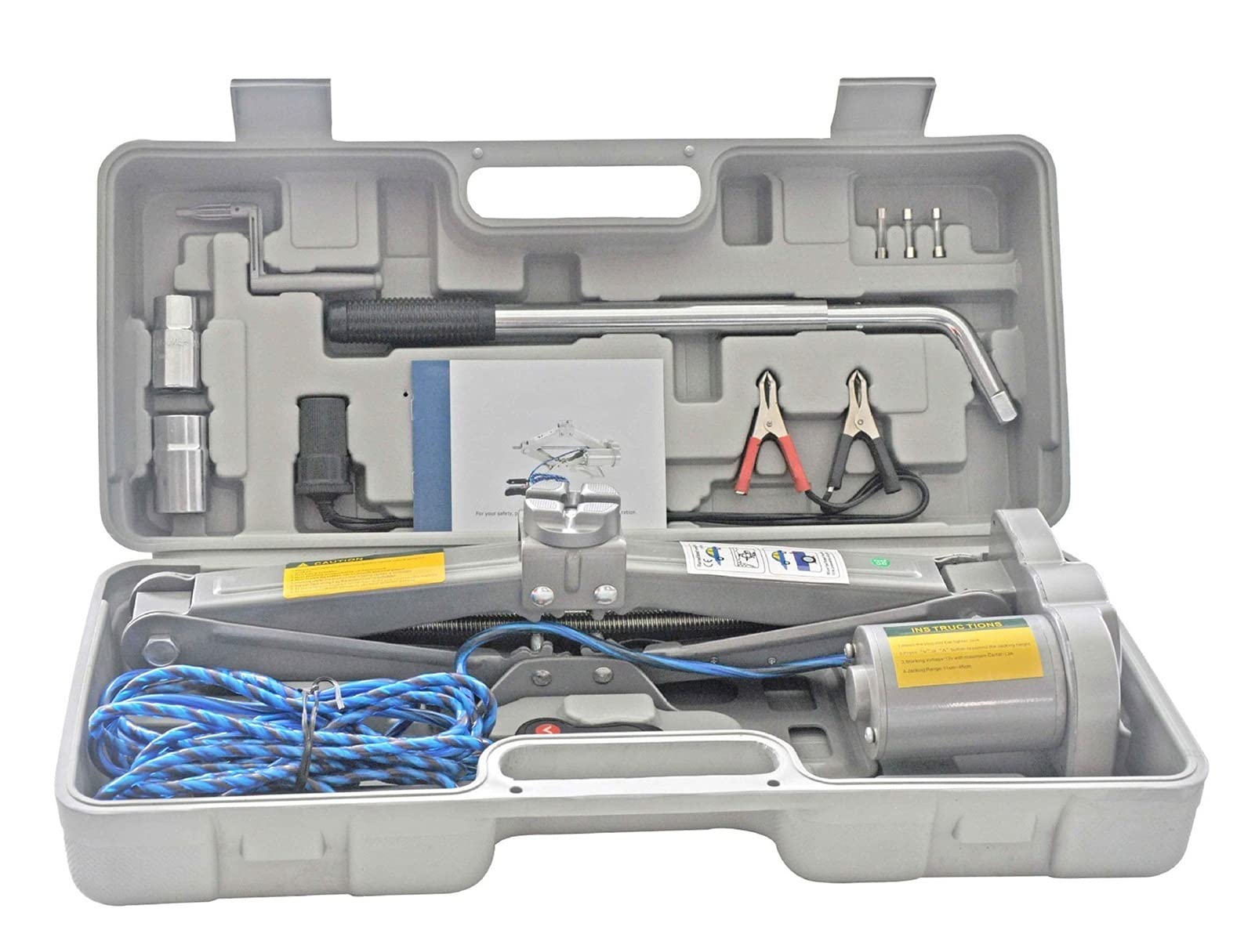 QUSYZD Trailer Jack, Electric Car Jacks and Wheel Nut Wrenches, Tire Changing Tools,