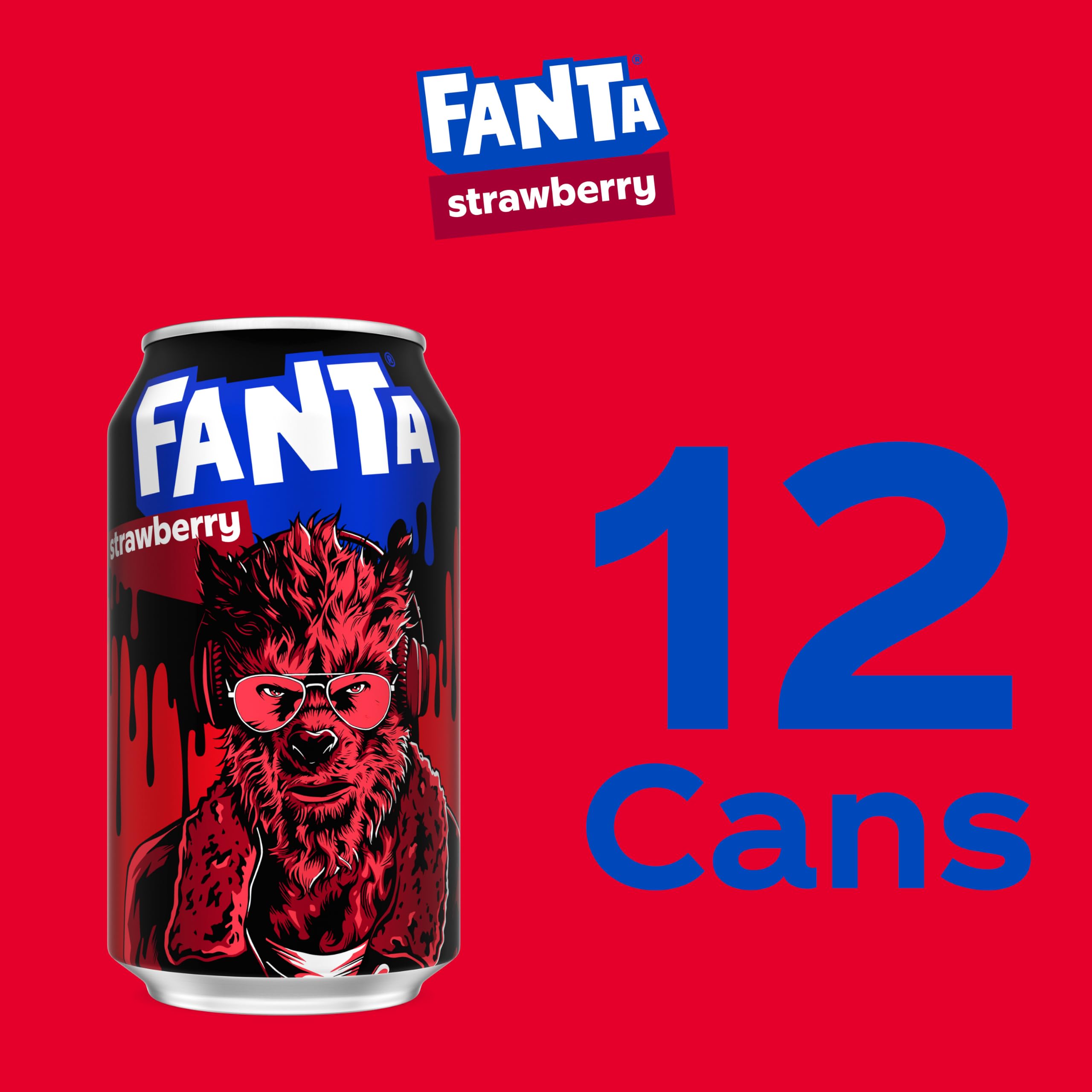 Fanta Fresa 12 Latas de 355 ml