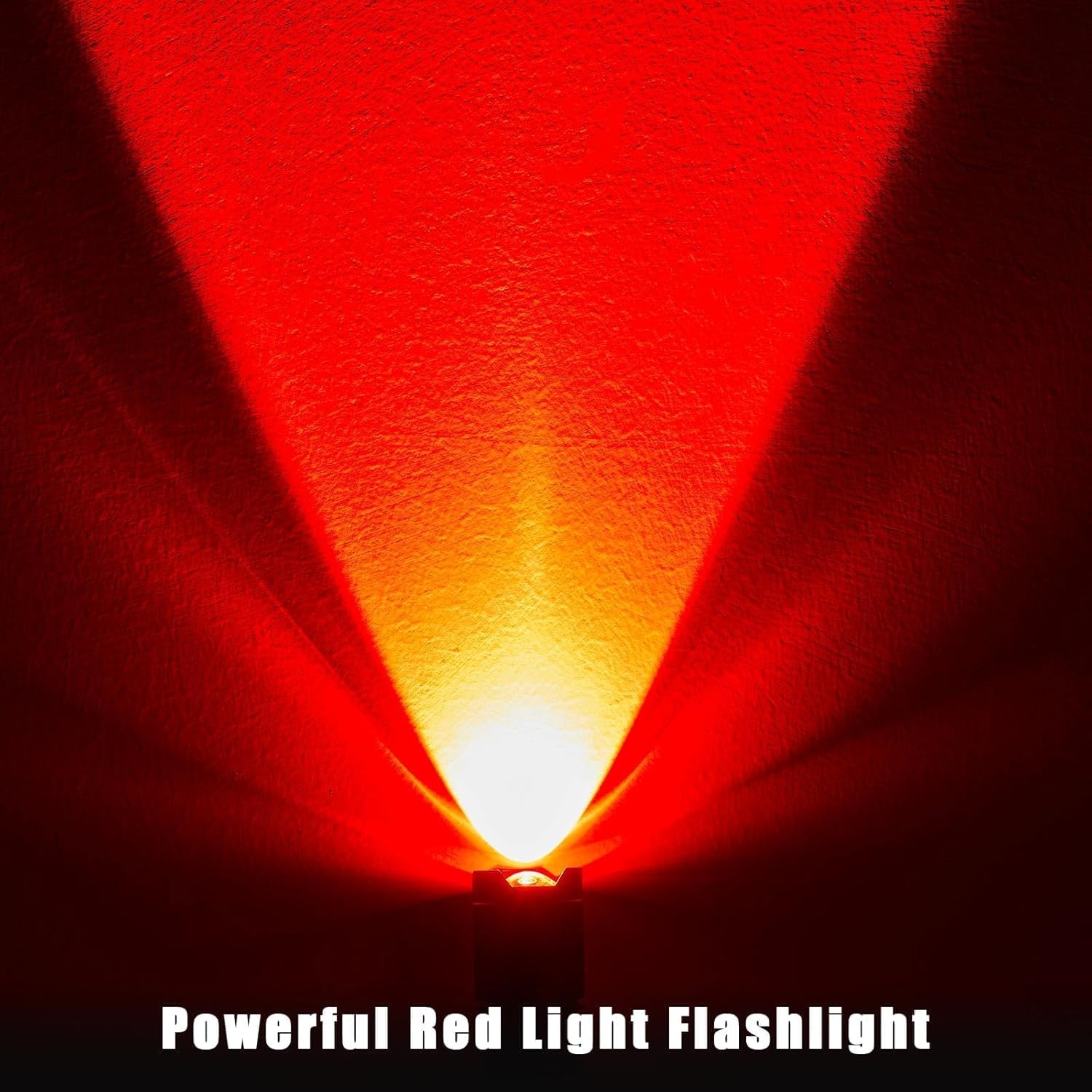 Honoson Red Light Flashlight LED Single Mode Torch 1 Mode Scalable Red Lens Filter Flashlight for Night Astronomy Aviations Observation Beach Safe(8 Pieces)