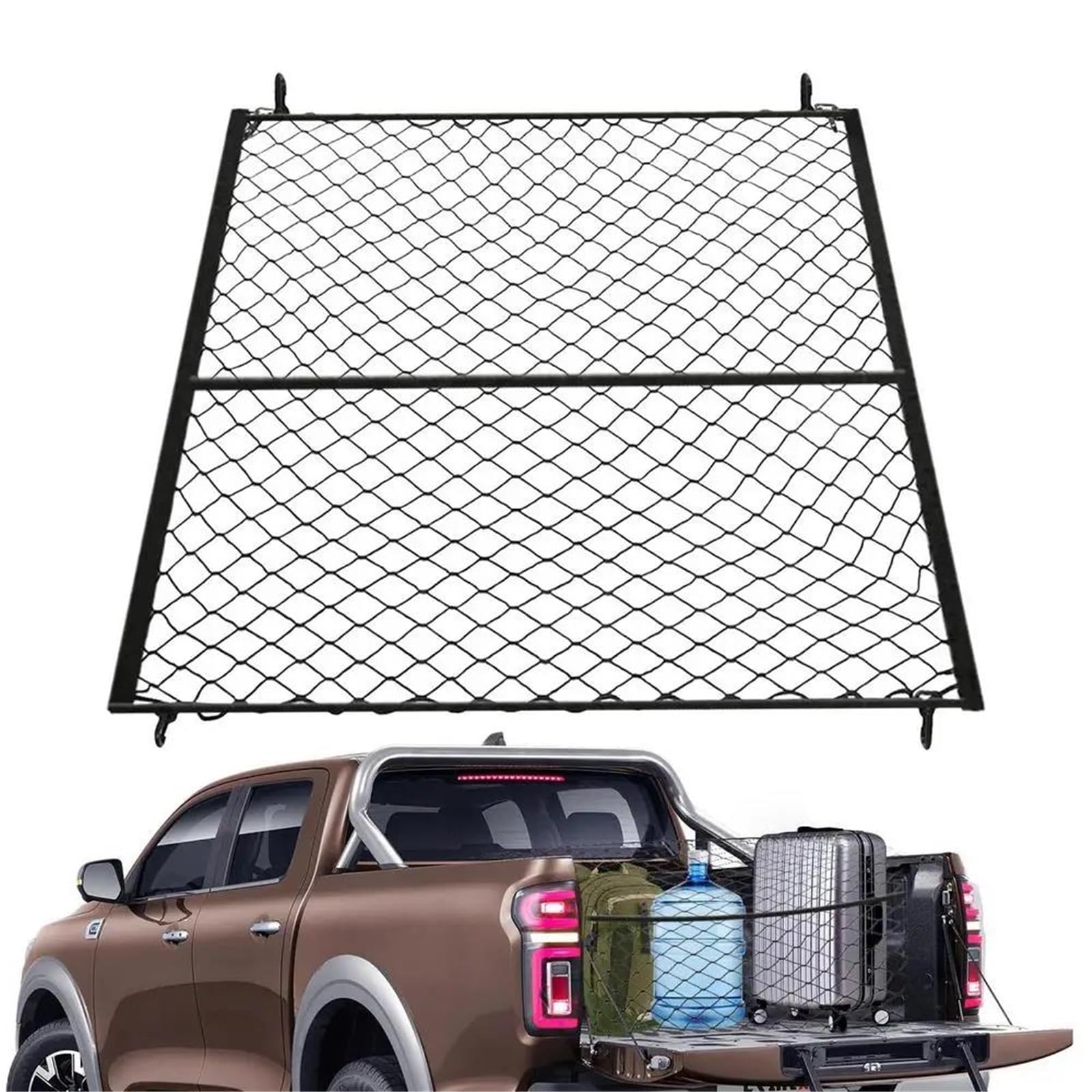 1, X,2 M Hochleistungs-Gepäcknetz Für Kraftfahrzeuge Hochelastisches Einlagiges Gepäcknetz Für Kleintransporter SUVs Und Kleine Anhänger Autositz Ablagenetz