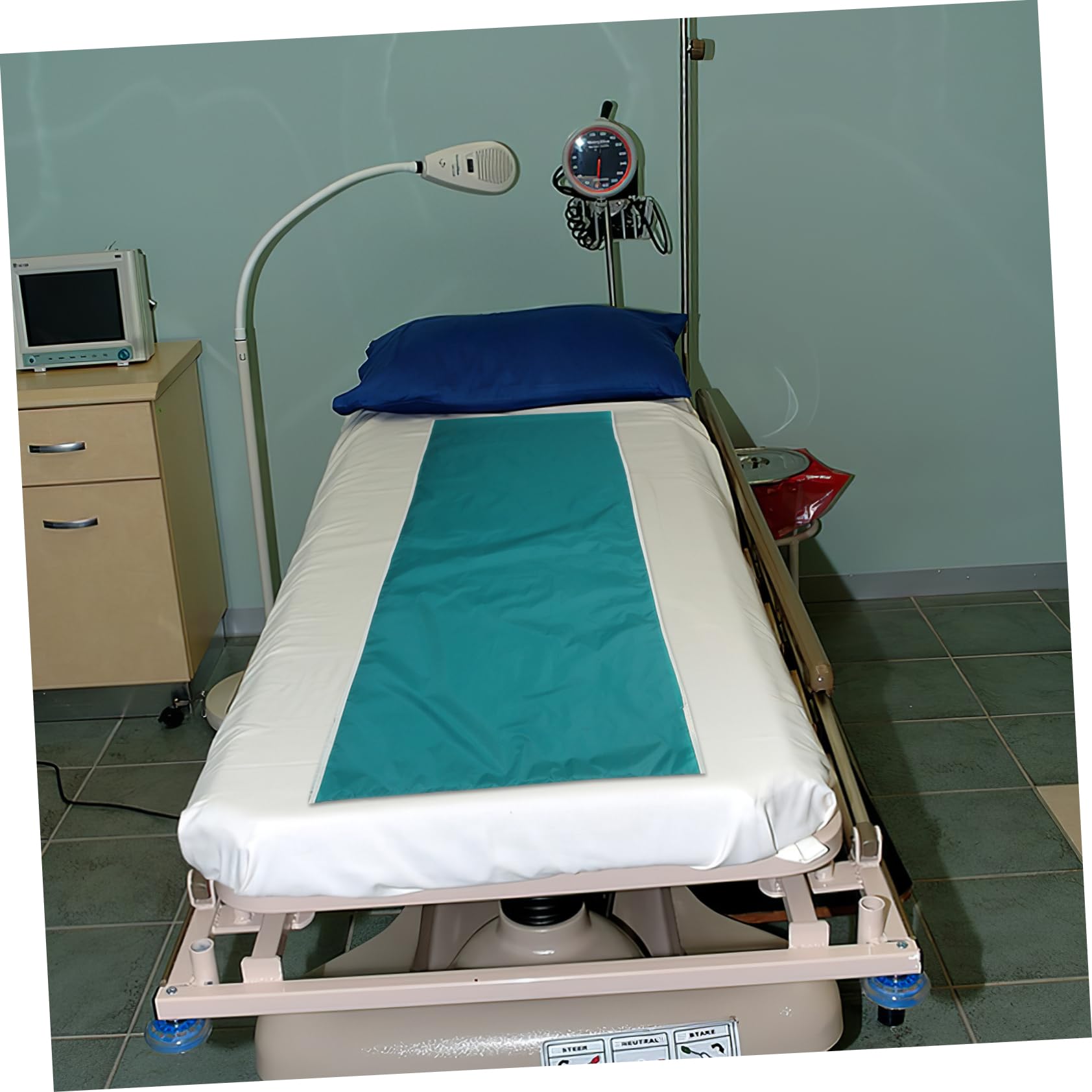 Yardenfun Telo Facilita Ribaltamento lo Spostamento nel Letto 180x75 Cm Verde in Poliestere Scorrevole per Assistenza a Pazienti Allettati per Domiciliari