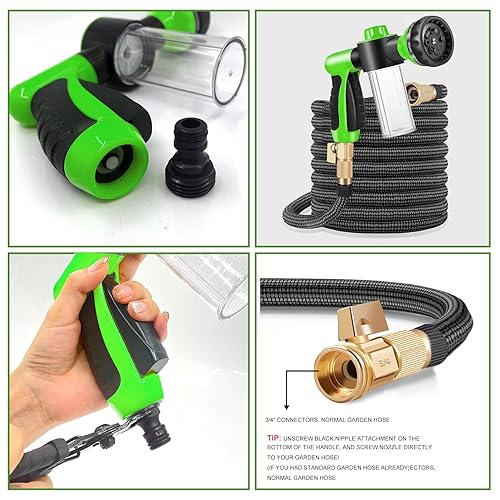 Miniatura 2 de Pup Jet Boquilla de manguera de lavado para perros, pulverizador de espuma, rociador de caballo para perro, accesorio para manguera de lavado,
