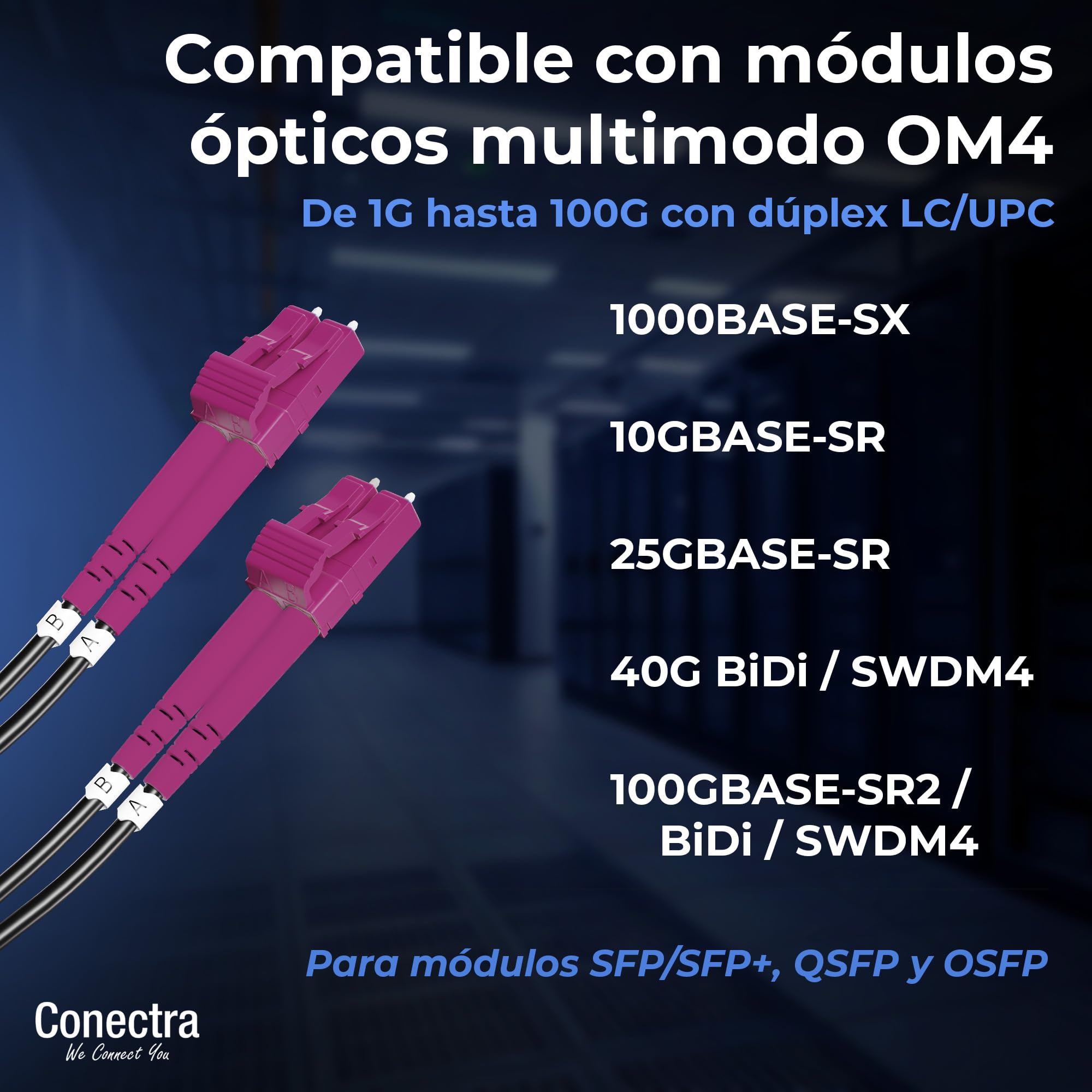 200m Cable de Fibra Óptica Blindado OM4 Duplex Breakout LC/UPC, Latiguillo Óptico Multimodo 50/125, LSZH Interior/Exterior, Prolongador de Fibra Reforzado Patch Industria ⌀3mm Negro