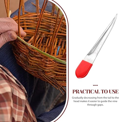 Miniatura 7 de Happyyami Herramienta de ratán Pry muebles Reparación Pick Wicker Rattan Pick Herramienta de reparación de ratán Herramienta de tejido de mimbre Kit