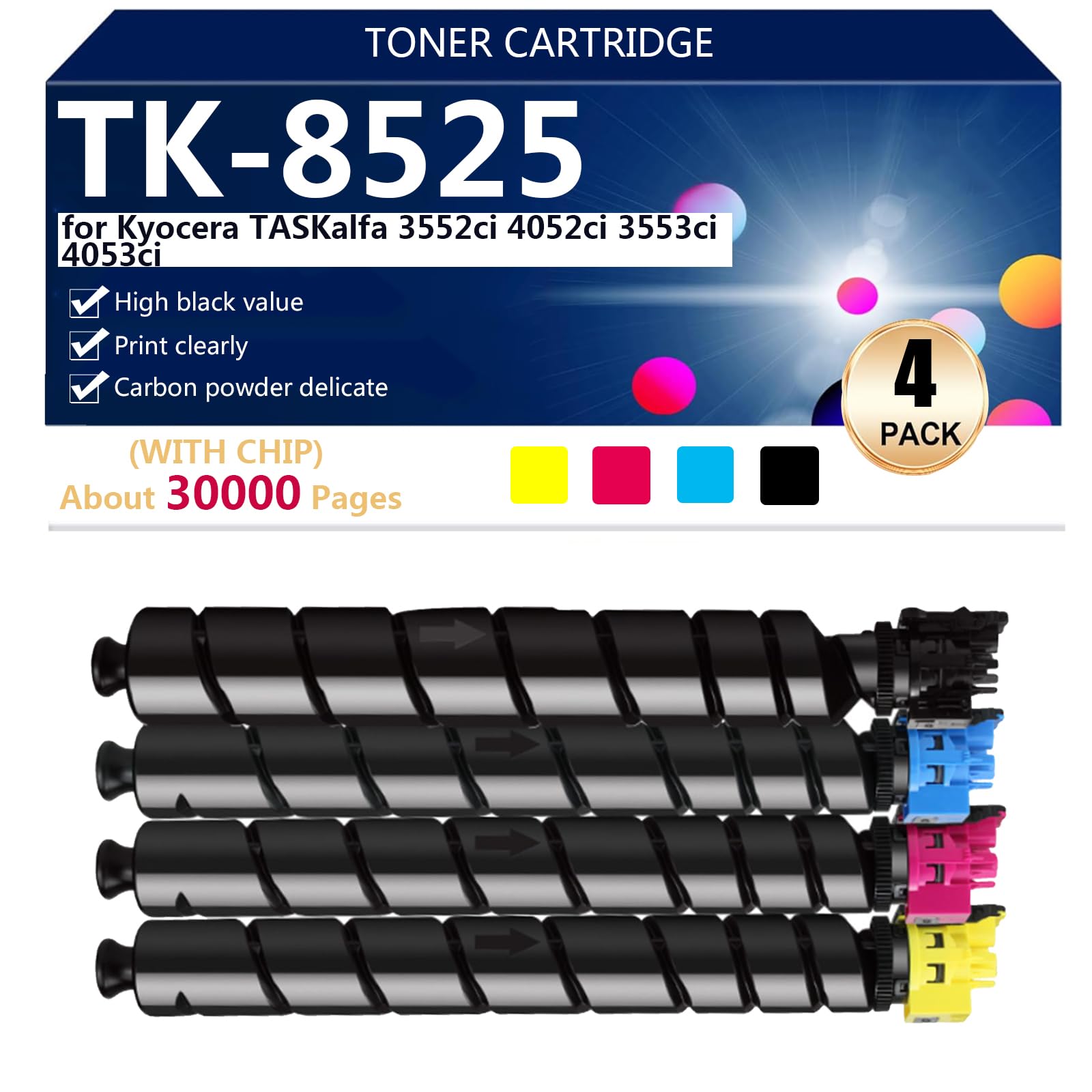 Toner TK-8525 compatible Kyocera TASKalfa 3553ci 4053ci haute capacite
