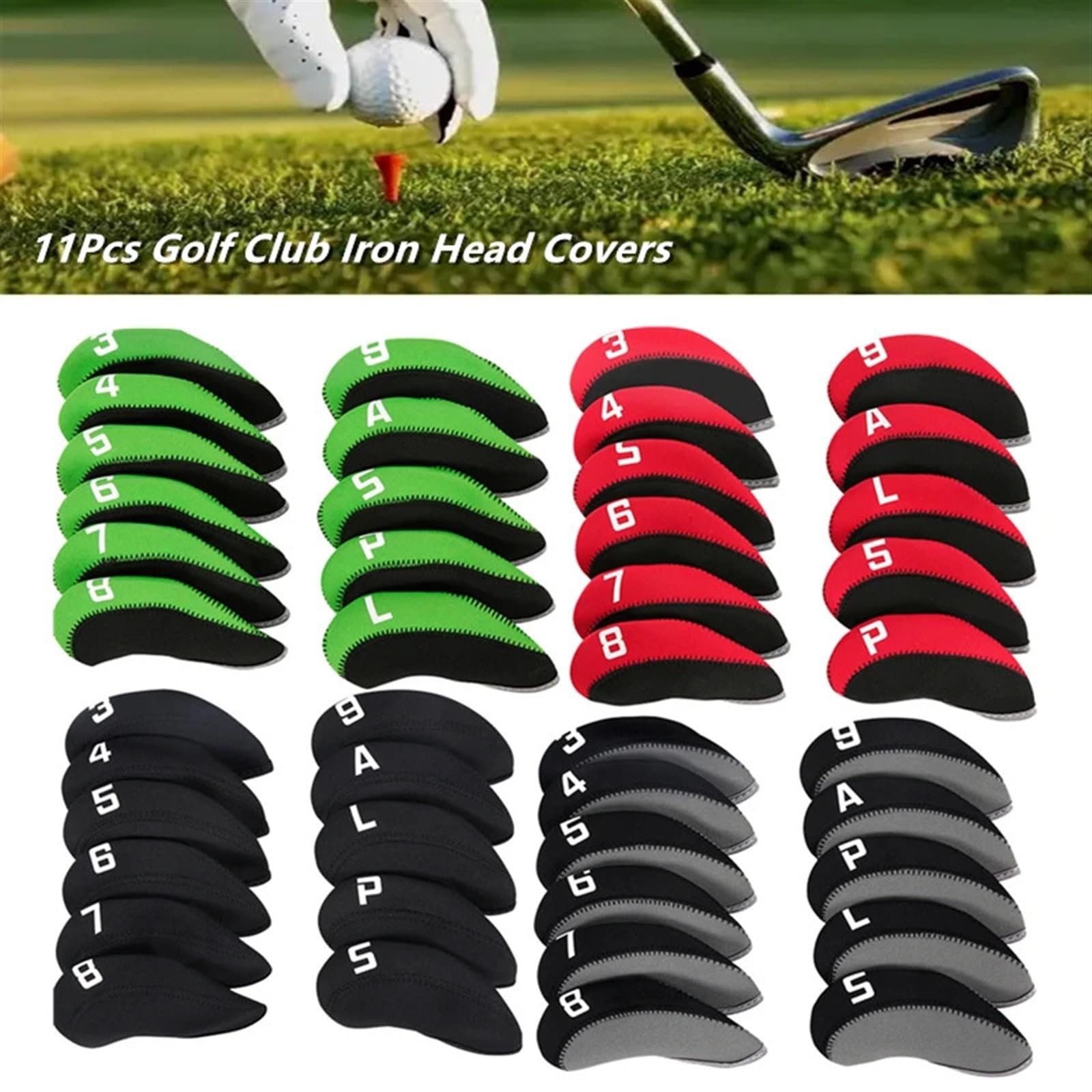 11 Fundas for Cabezas de Palos Golf, for Putter Hierro, for, Accesorios for Deportes al Aire Libre Funda para Cabeza de Palo de Golf