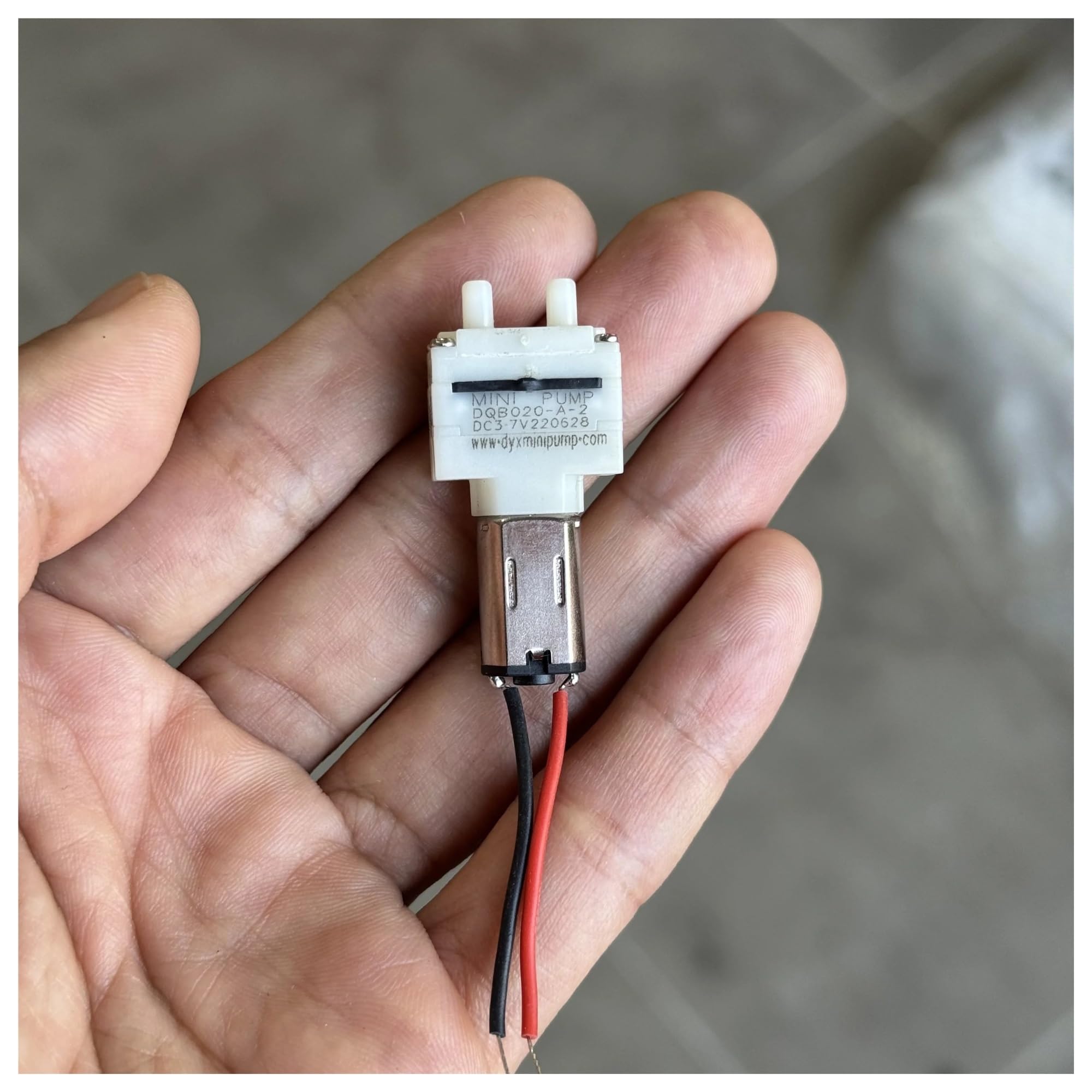 AEVHBAMXN DQB-020-A-2 DC 3V 3.7V 10mm M20 Electronic Starter Diaphragm Air Pump Water Suction Self-Priming