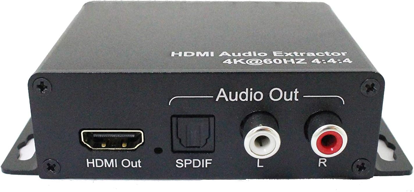 Neetยฎ - HDMI 2.0 Audio Converter/Extractor - HD Digital Optical TOSlink/SPDIF/Analogue Stereo - Full HDMI pass through - 3D - Supports HDCP 2.2 and 1.4-4K @ 60HZ