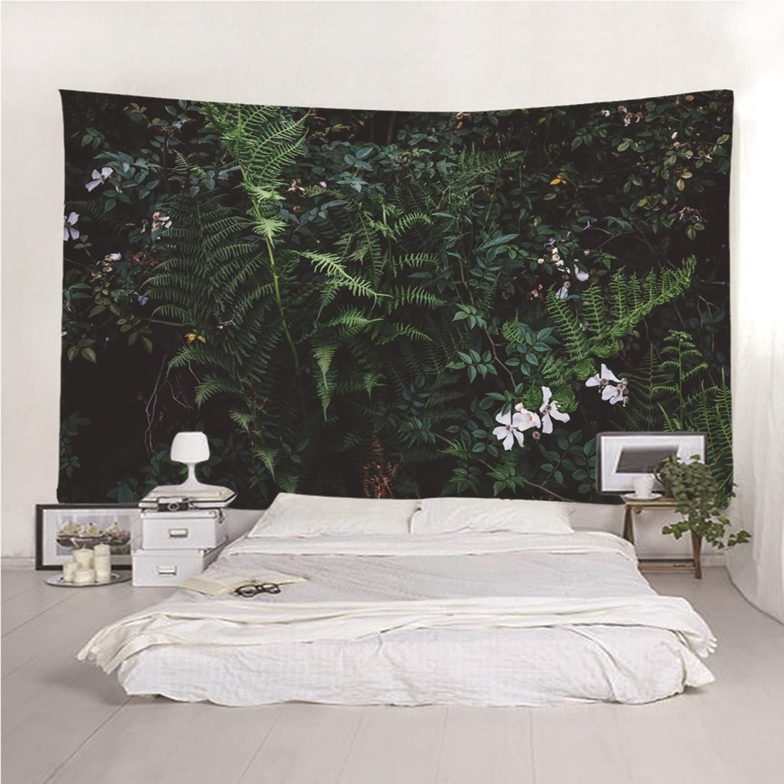 Wycian Tapiz exterior para colgar en la pared, plantas L, verde, microfibra, 260 x 240 cm (ancho x alto)