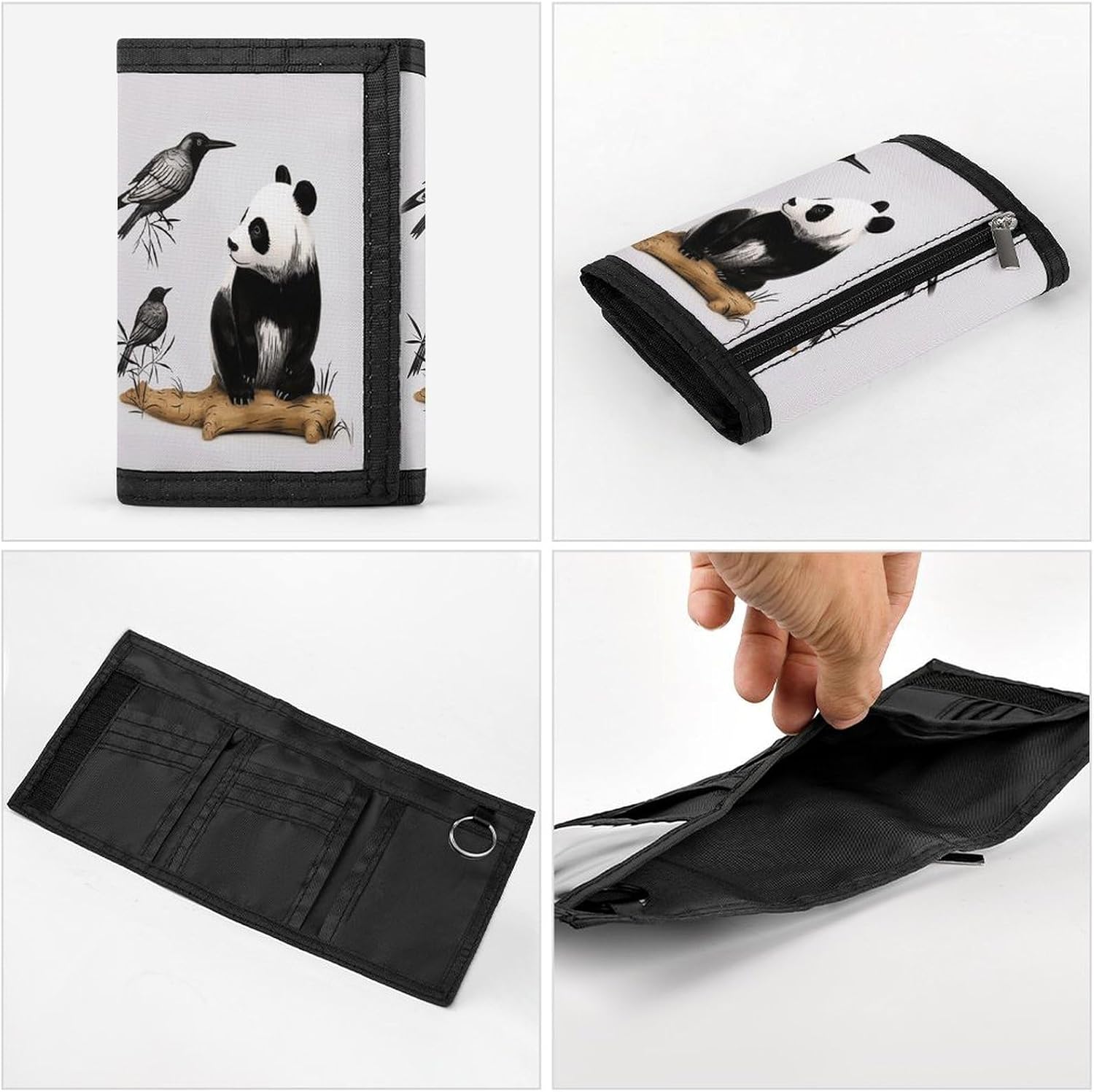 Stylish Trifold Wallet Slim Minimalist Front Pocket Cards Purse image 5