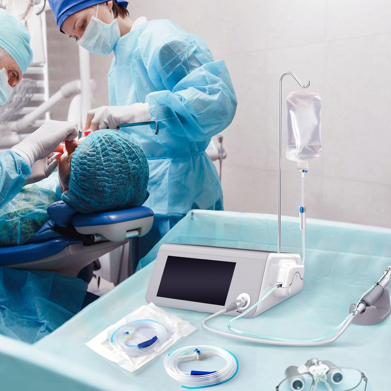 JMU 10 PCS Disposable Dental Implant Irrigation Tubing, Universal Type Tubing, EO Gas Sterilized, Individually Packed