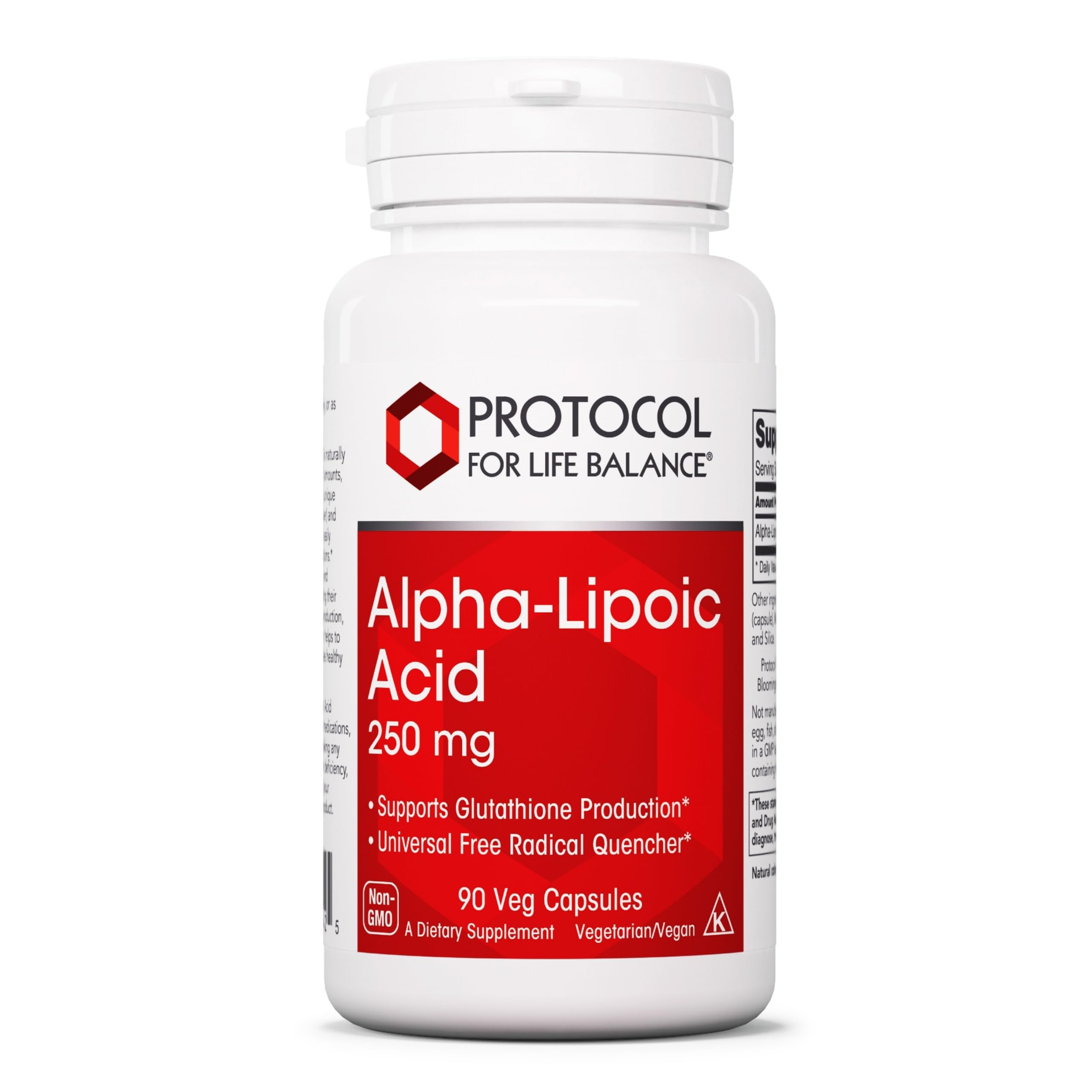Alpha-Lipoic Acid Supplement - 250mg ALA - Oxidative Stress Quencher, Blood Flow & Heart Health - Kosher & Dairy Free - 60 Veg Capsules