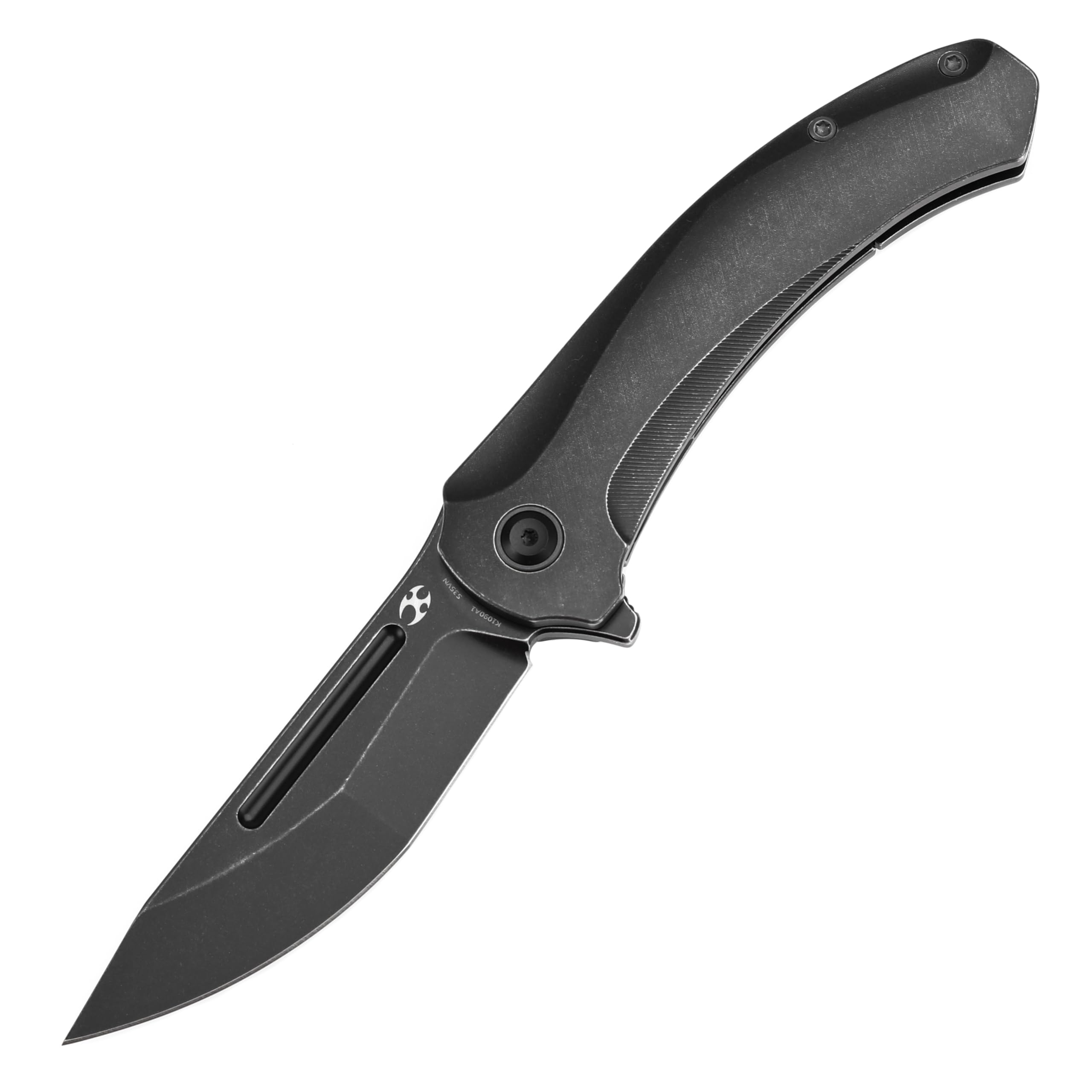 Amazon.com: KANSEPT Hira Pocket Knife, 3.46'' Blackwash CPM S35VN
