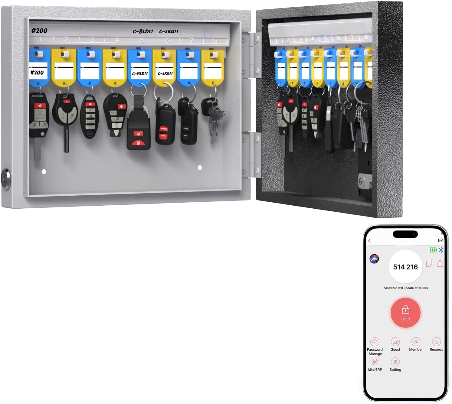 WeHere 16-key lock box wall mount