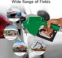 Vista 5 de Boquilla de combustible automática NPT de 3/4 pulgadas con gancho, boquilla de combustible con mango de bomba de gas con candado de 3 velocidades