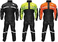 Vista 14 de Nelson Rigg Stormrider Rain Suit; 100% Waterproof, Pants and Jacket Included with Reflective Striping