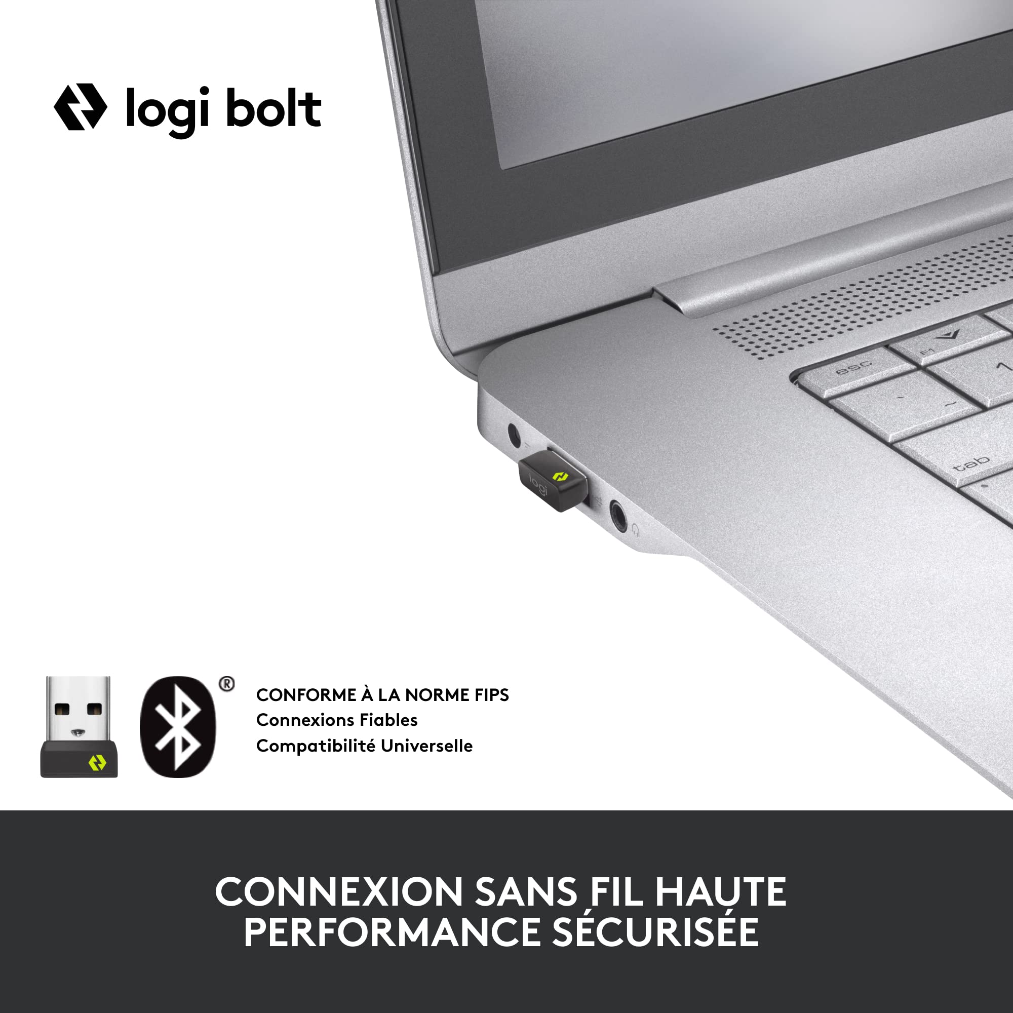 Logitech MX Keys Mini for Business - clavier rétroéclairé sans fil - FRA AZERTY