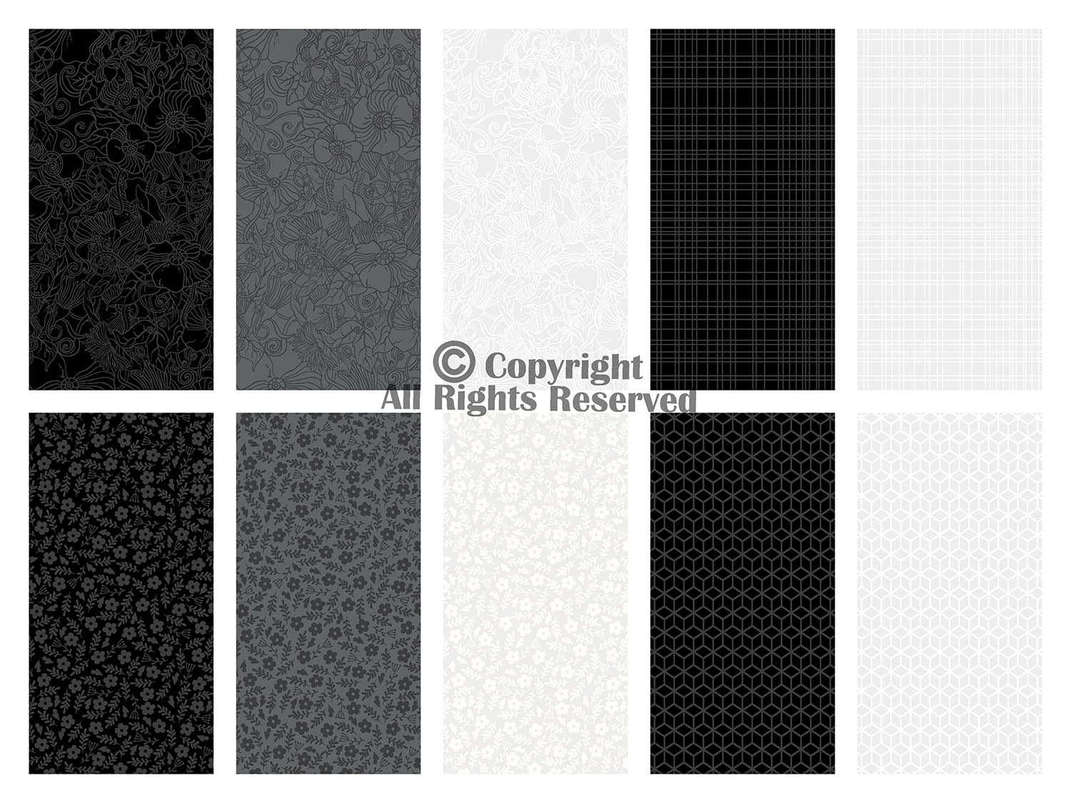 Craftido 10pcs 18”x21”(46x53cm) Fat Quarters Fabric Bundles, Medium Weight 145g, 100% Cotton Fabric for Quilting Sewing - Image 2