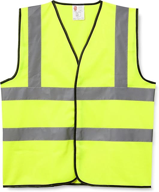 Scan SCAWWHVWL Hi-Vis Safety Waistcoat Yellow - Large. Chest: 124cm (49in)
