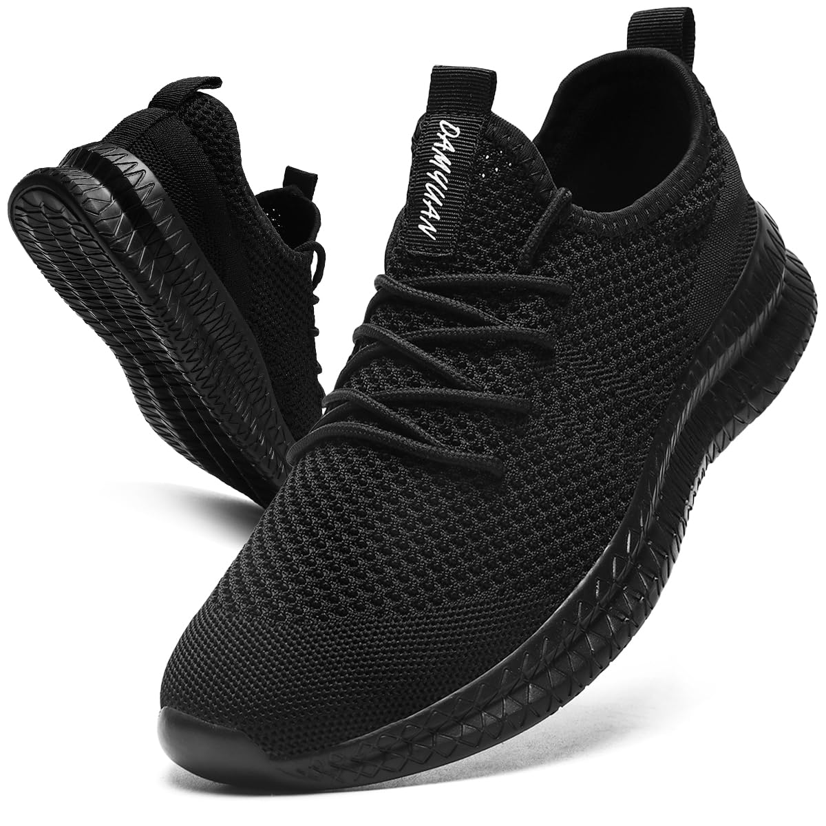 MGBDSZ Men Slip On Shoes Tennis Gym Work Sneakers Breathable Lightweight Wear Sports Workout and Walking