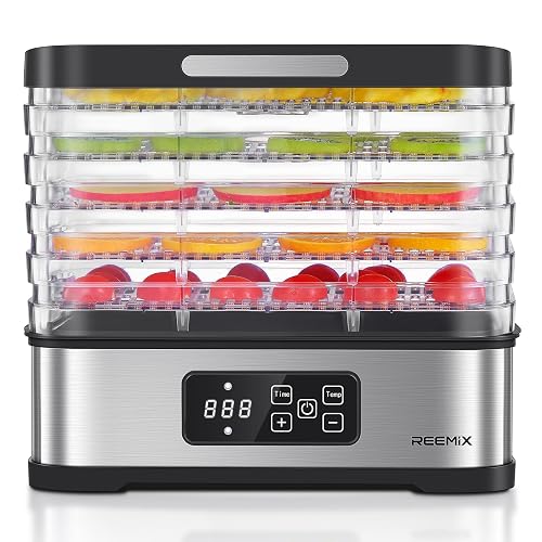 Reemix 5-Tier Compact Food Dehydrator BPA-Free Trays