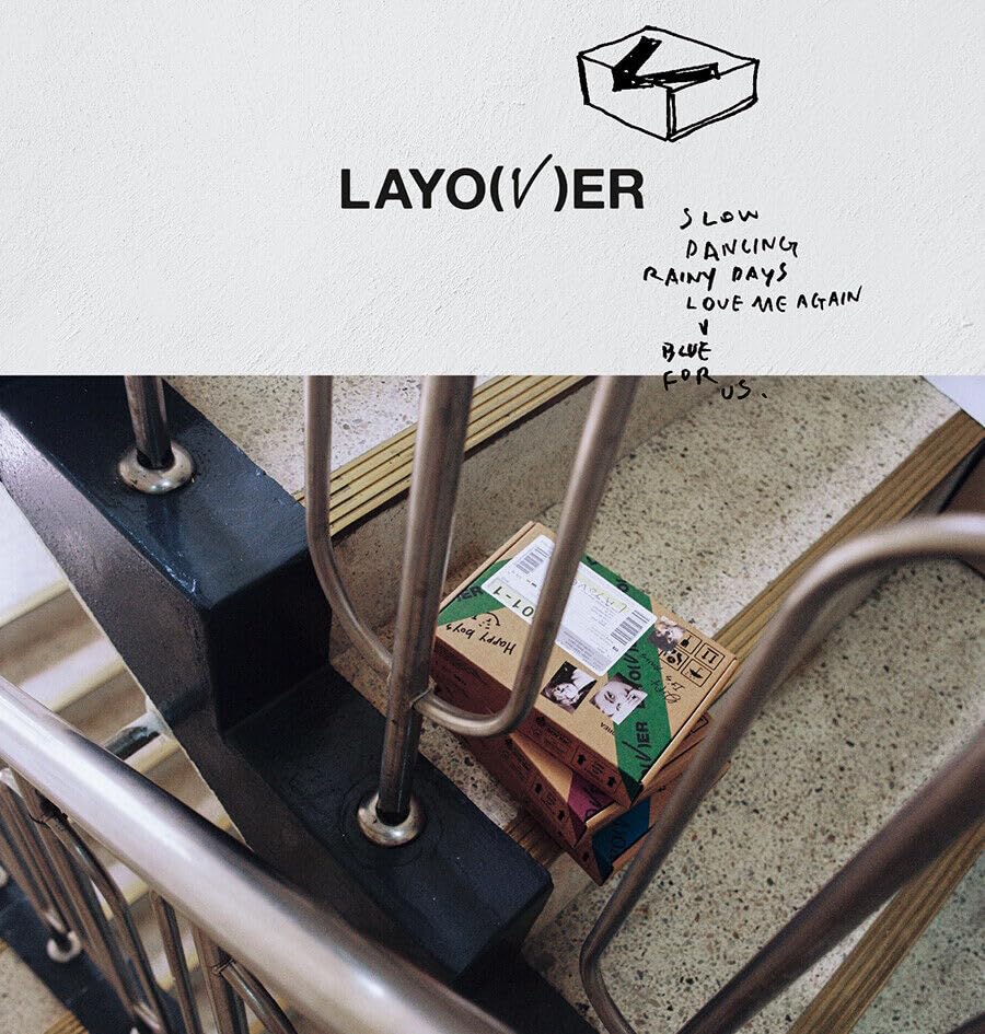 Miniatura 9 de ( WEVERSE POB ) BTS V LAYOVER Album ( VER.2  BLUE + Store Gift Card ) K-POP SEALED
