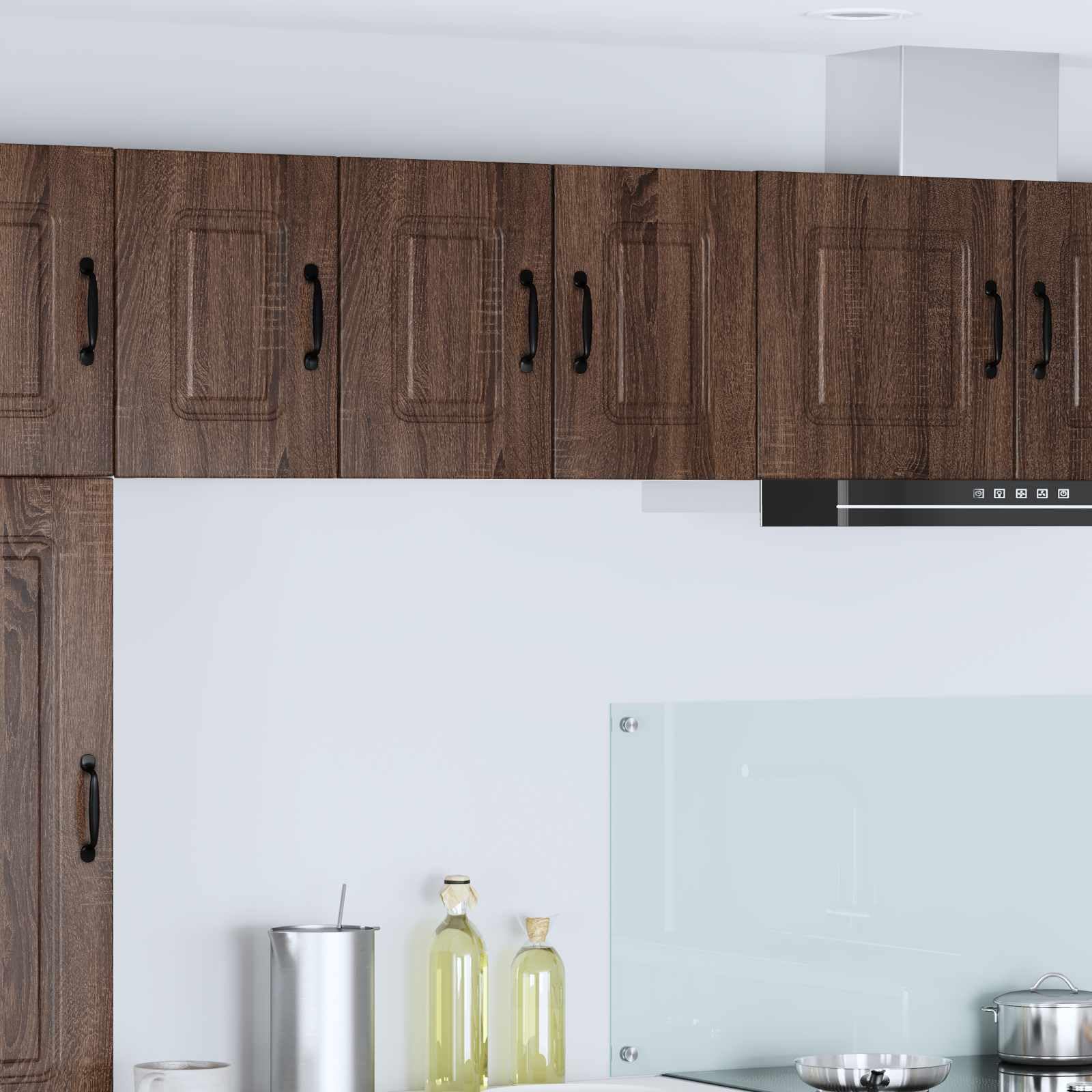 Küchenschrank Kalmar 2 Stück Braun Eichen-Optik 30 x 31 x 40 cm Aufbewahrungsschrank Küchenzubehör für Moderne Küchen mit großem Stauraum