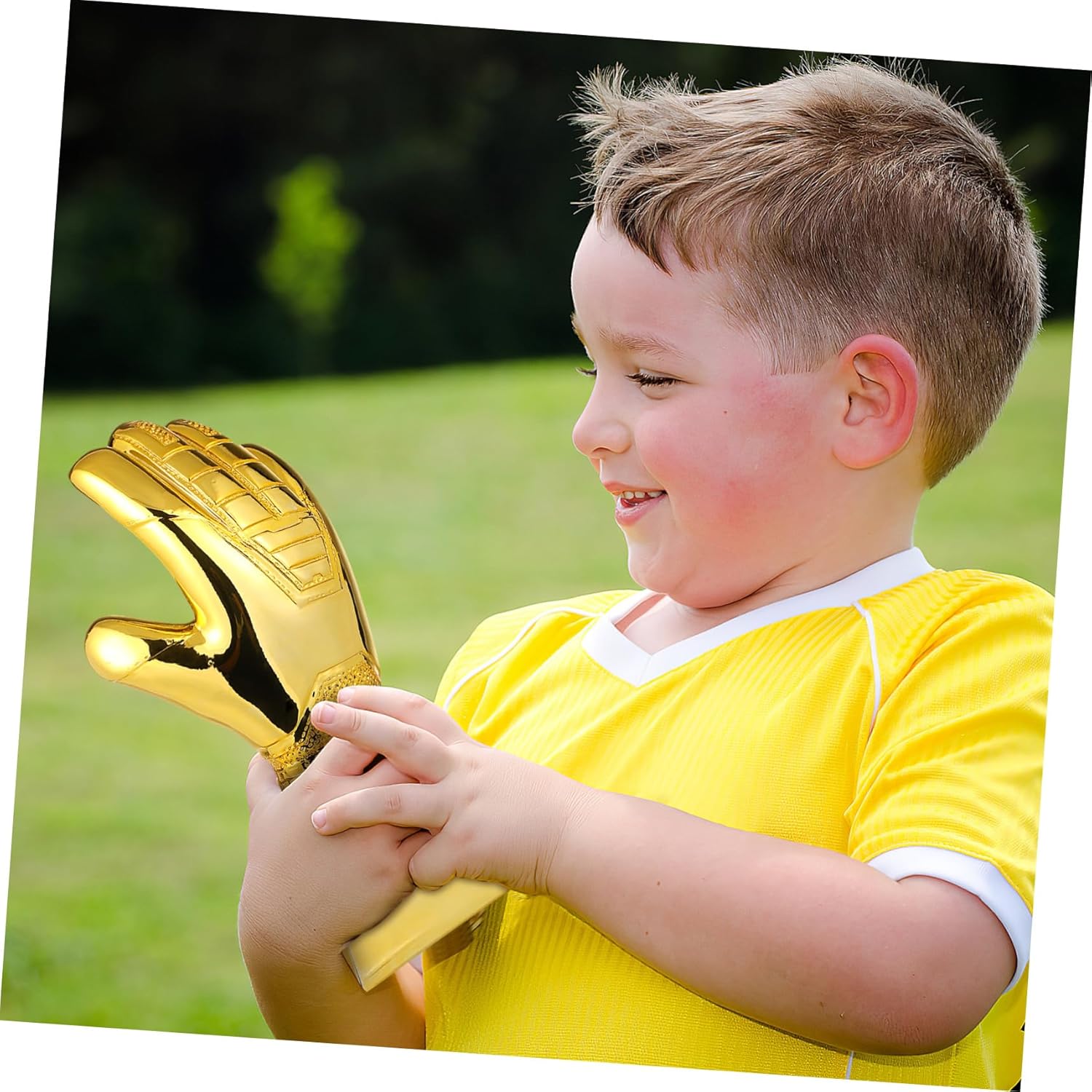 Goalkeeper Soccer Trophy Decorative Glove Award Wear-Resistant Trophy Decor for Competitions Goalkeeper Accessory for Sports Fans