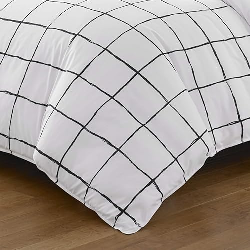 Miniatura 4 de City Scene Juego de funda de edredón reversible con funda a juego, decoración del hogar para todas las estaciones, individual, blanco Zander