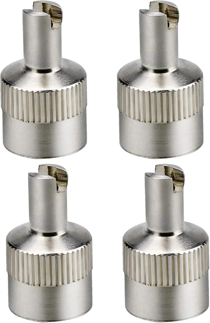 Demason 4 Stück Autoventil-Schlüssel Metall-Ventilkappen mit Schlüssel ...