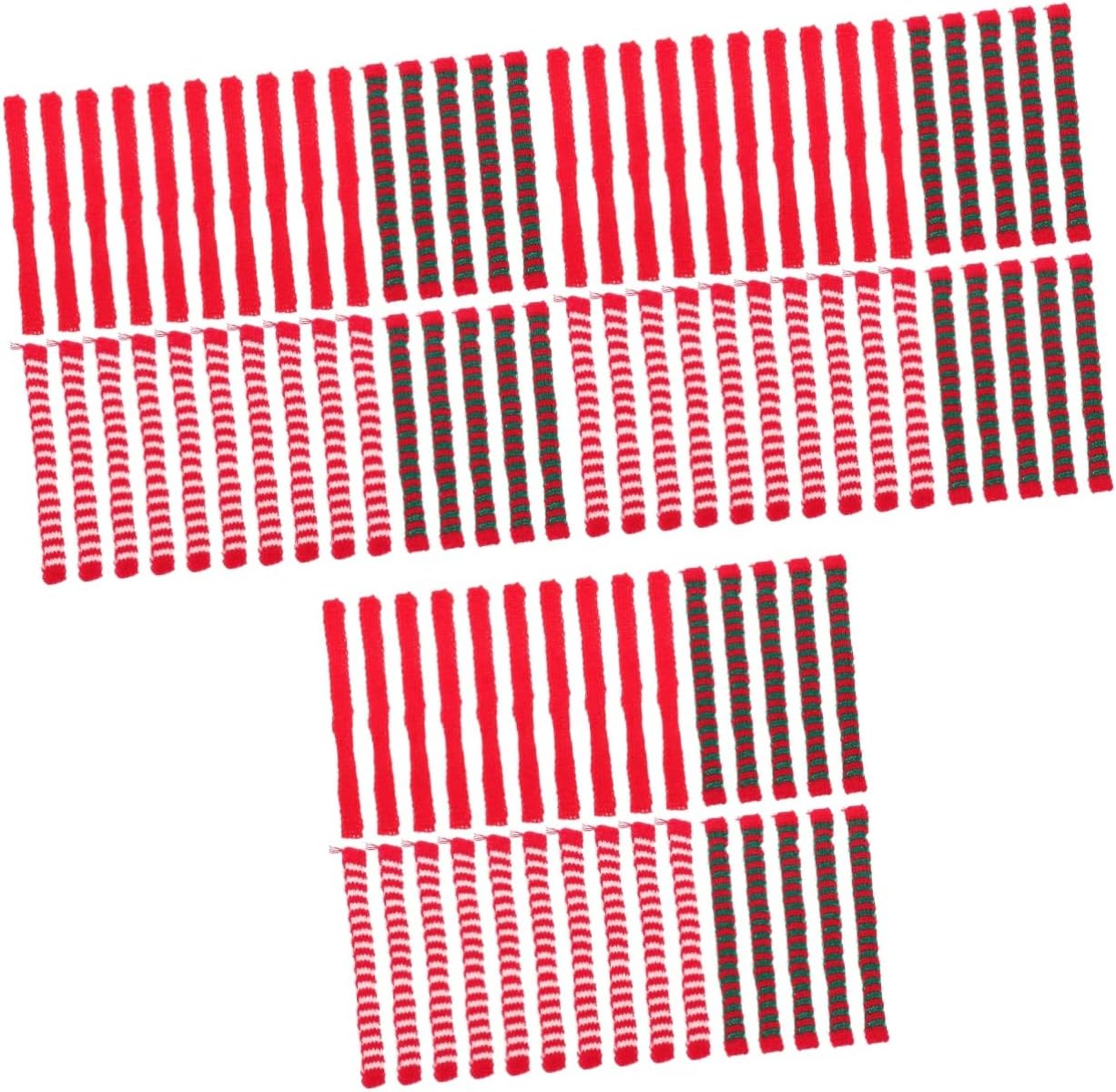 FAVOMOTO 90 Pcs Mini Scarf Knitted Scarf Red Knit Scarf