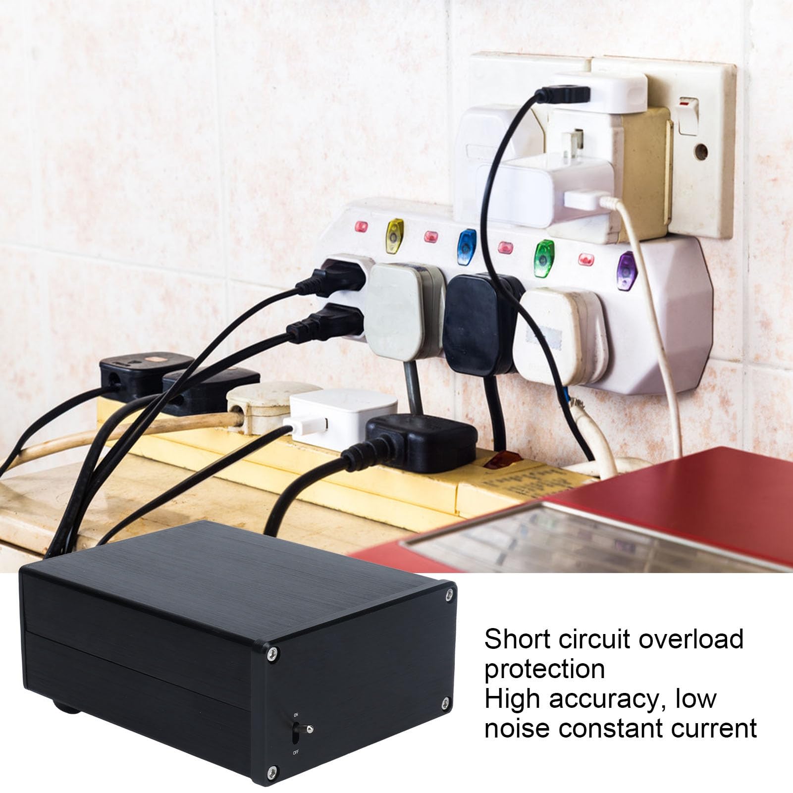 Alimentatore con Regolazione Lineare 25 W, Corrente Costante, Basso Rumore, Materiale in Lega di Alluminio, Ideale per Interruttori, Umidificatori D'aria (12V)